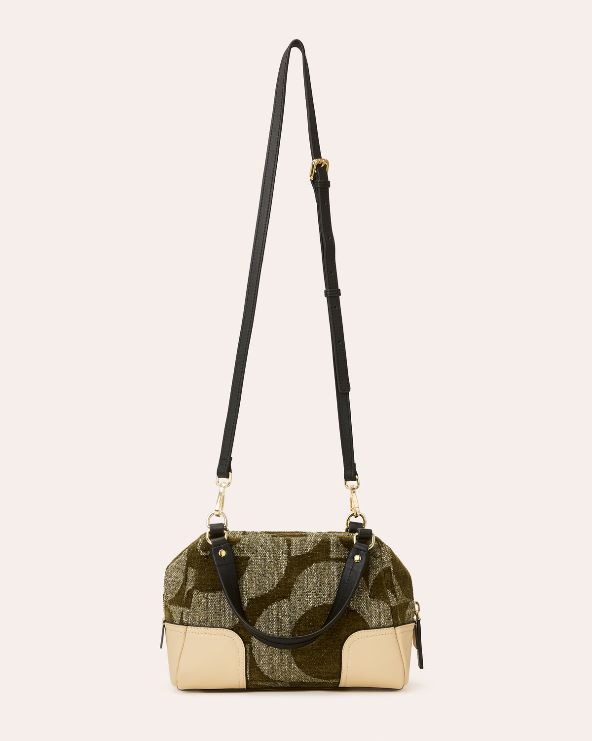 Concertina Leather Crossbody - Moss Green