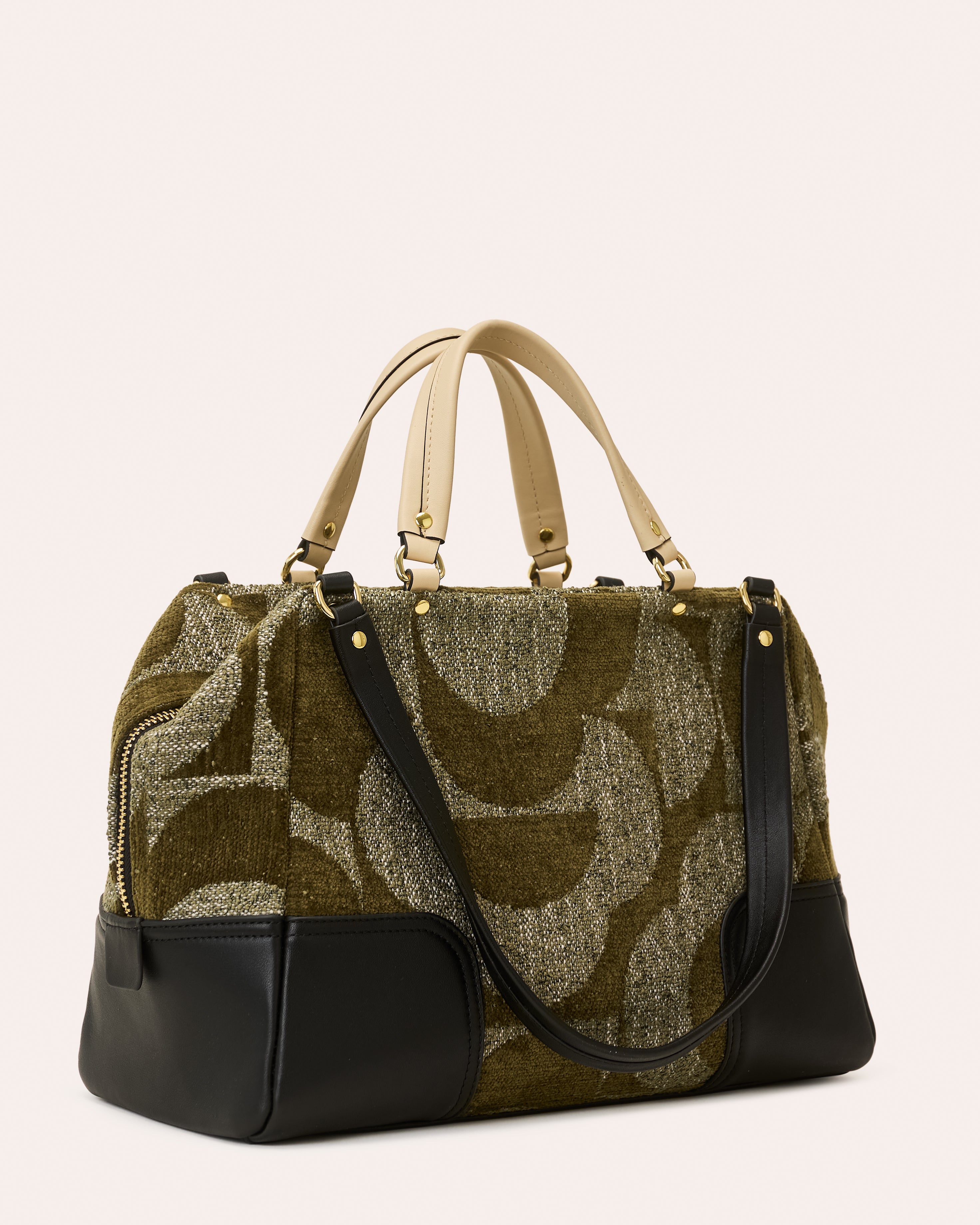 Opera Leather Shoulder Bag - Moss Green