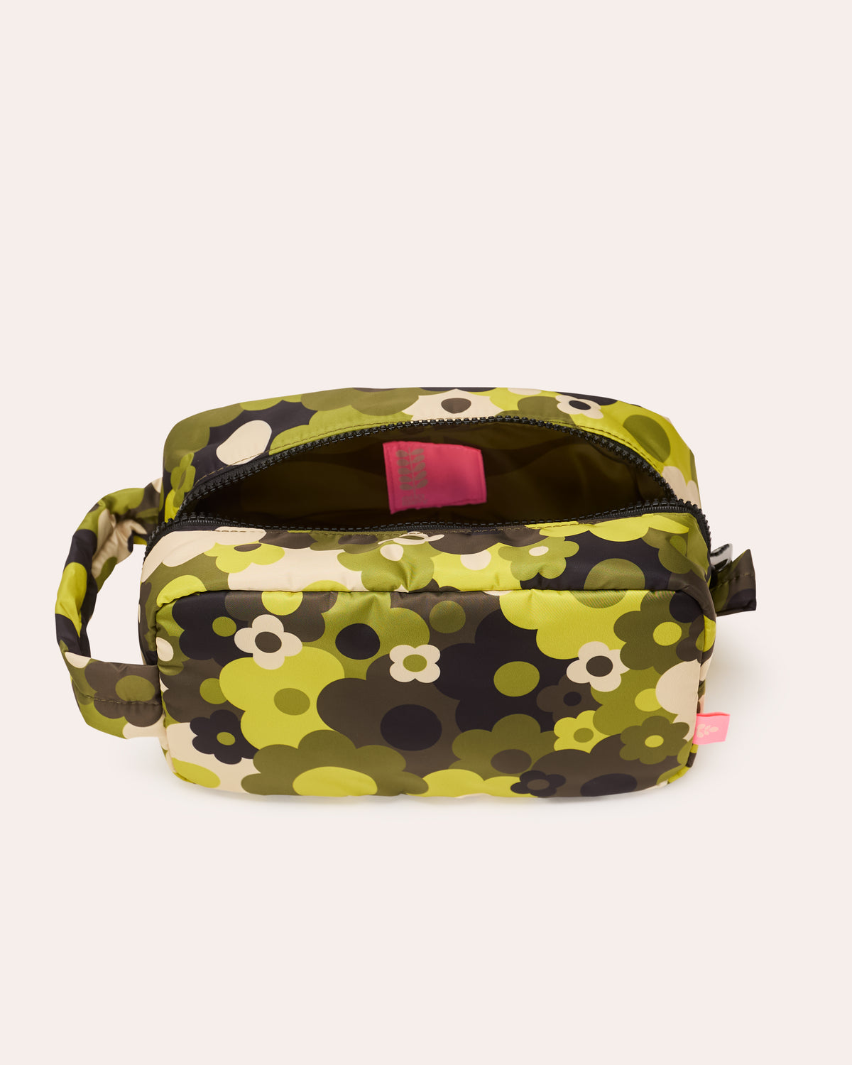 Puffy Large Wash Bag - Flower Explosion Fern