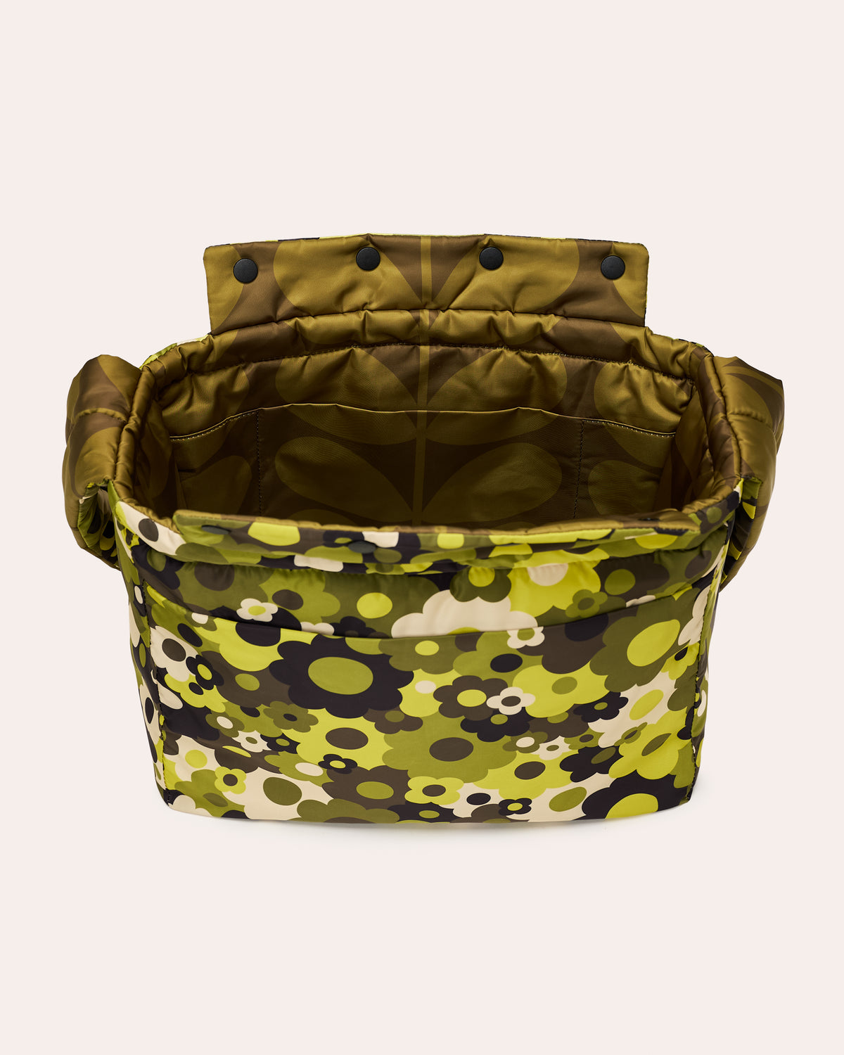 Reversible Puffy Crossbody - Solid Stem Khaki and Fern