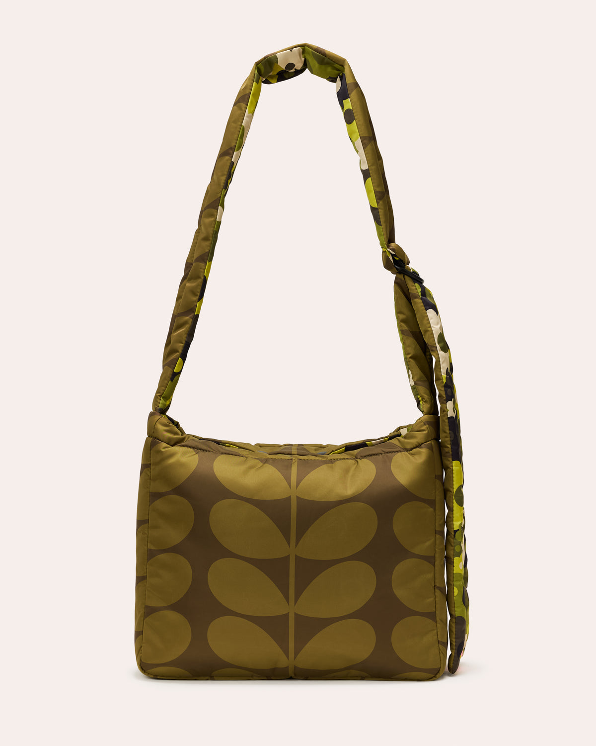 Reversible Puffy Crossbody - Solid Stem Khaki and Fern