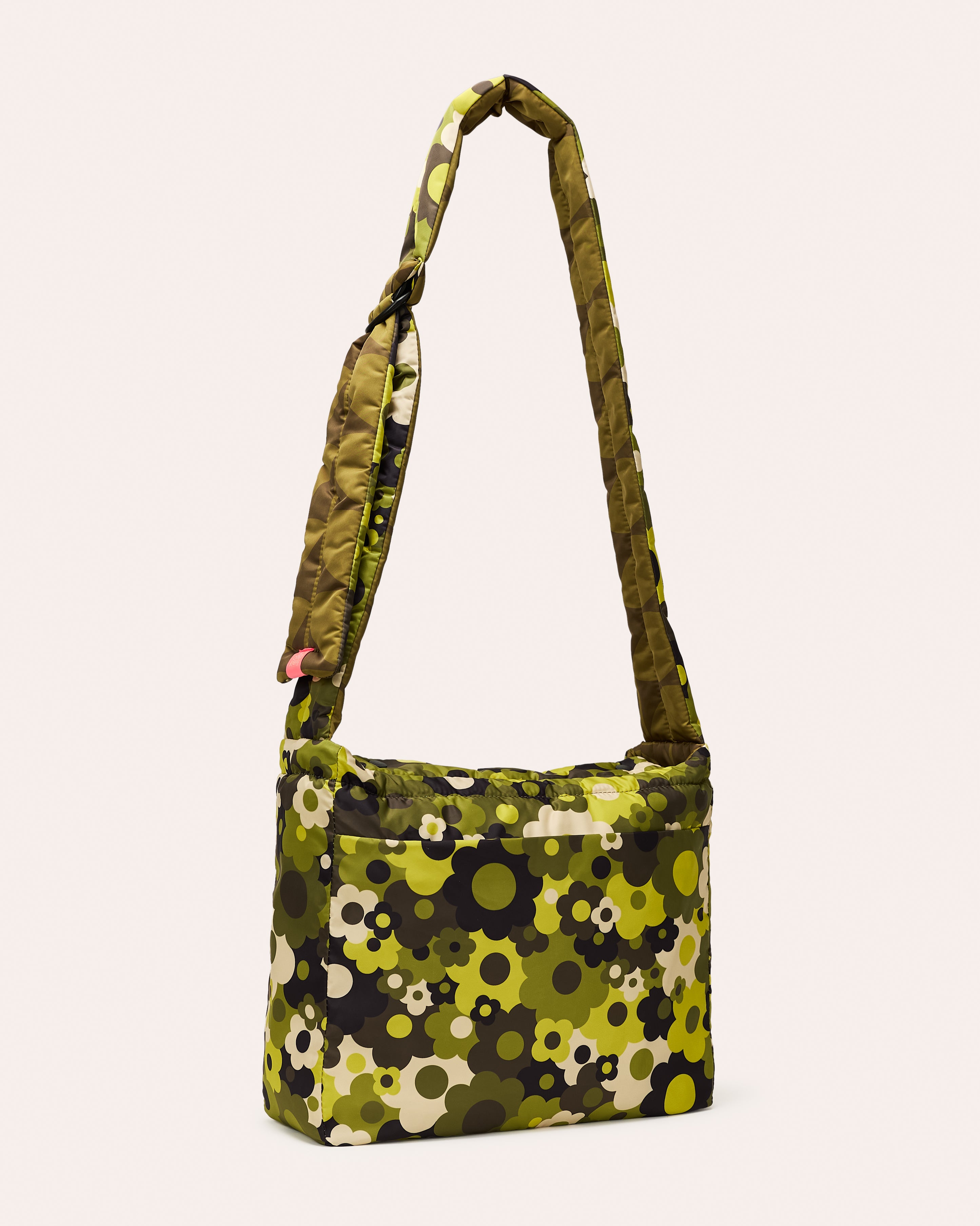 Reversible Puffy Crossbody - Solid Stem Khaki and Fern