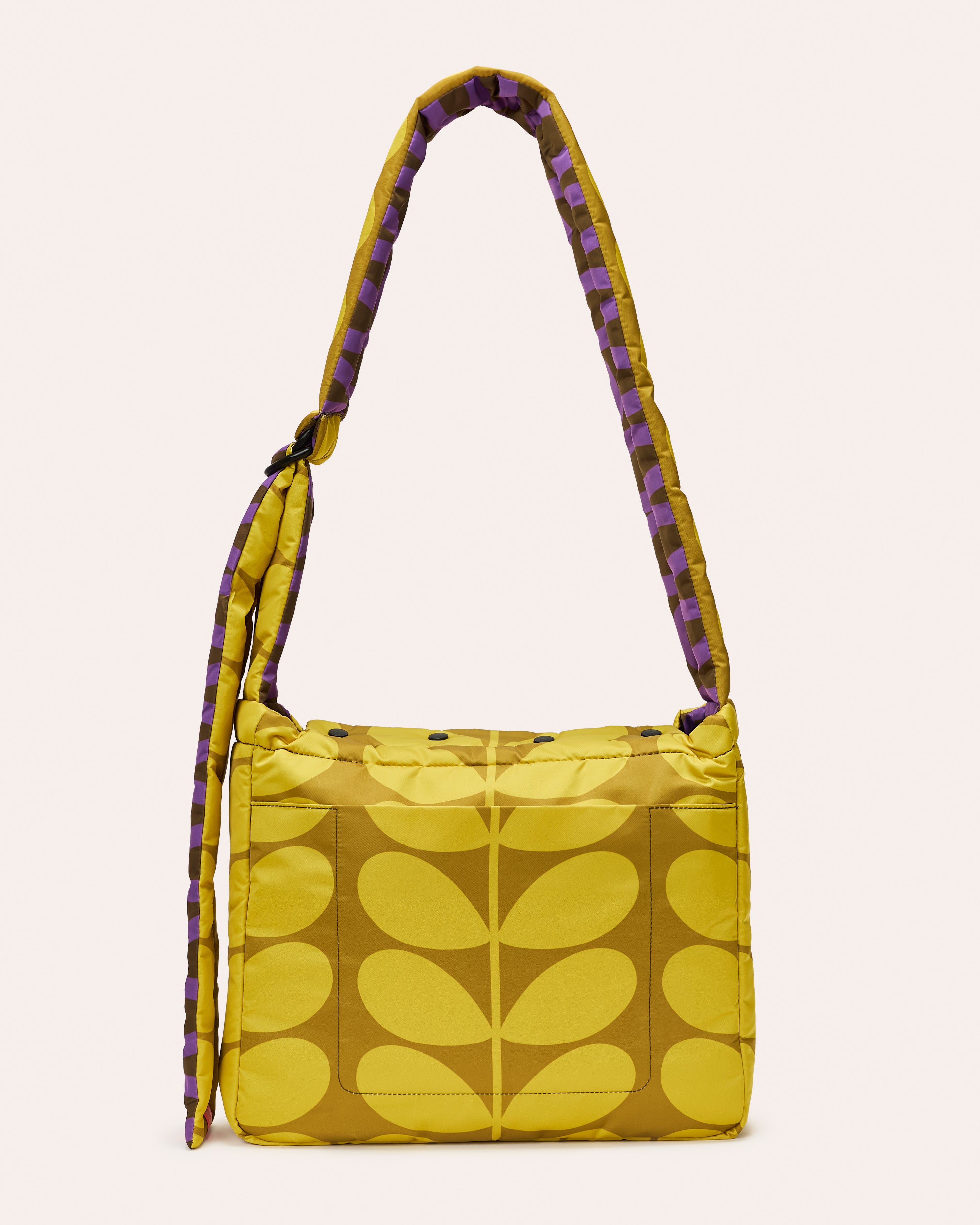 Reversible Puffy Crossbody - Solid Stem Gorse and Heather