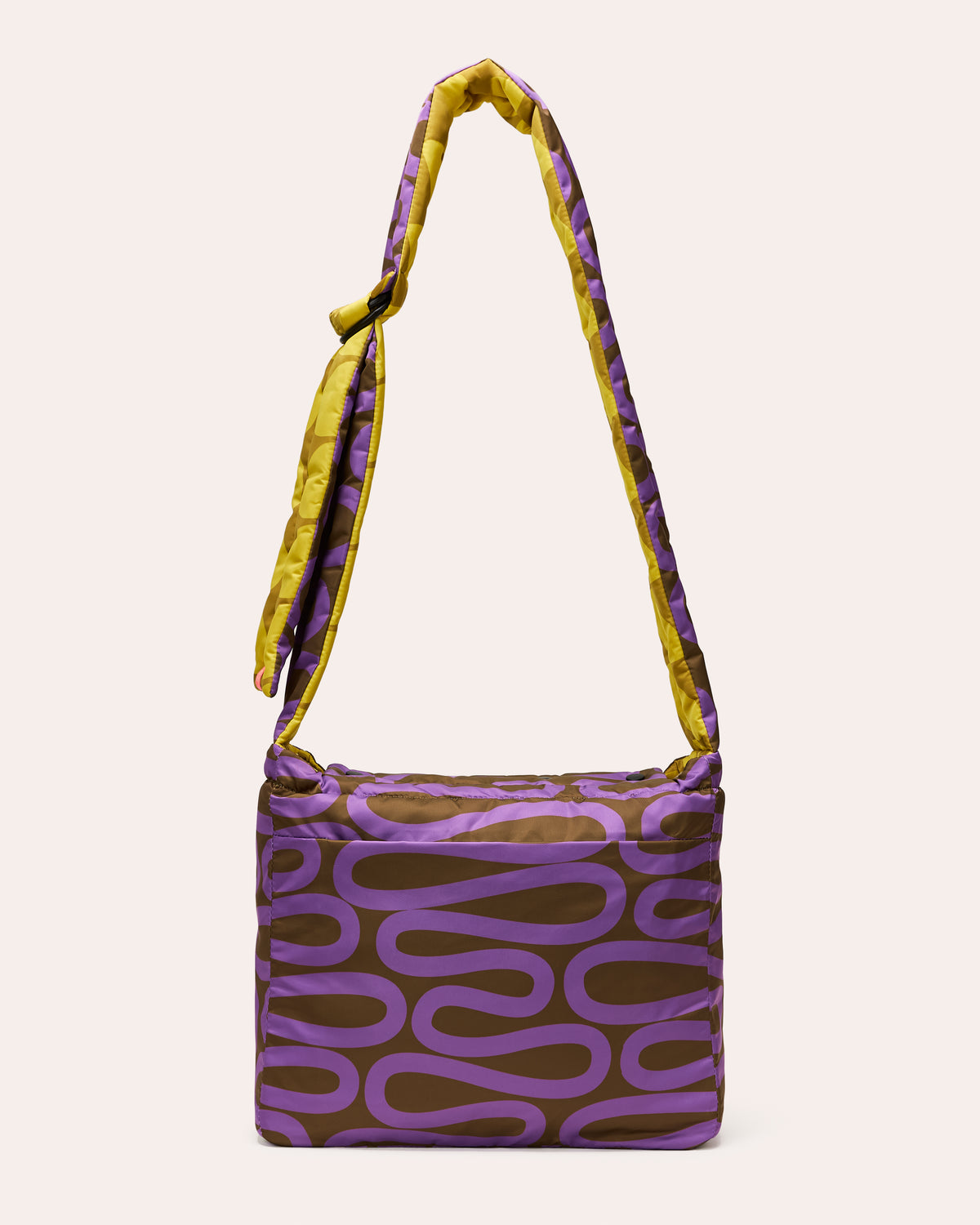 Reversible Puffy Crossbody - Solid Stem Gorse and Heather