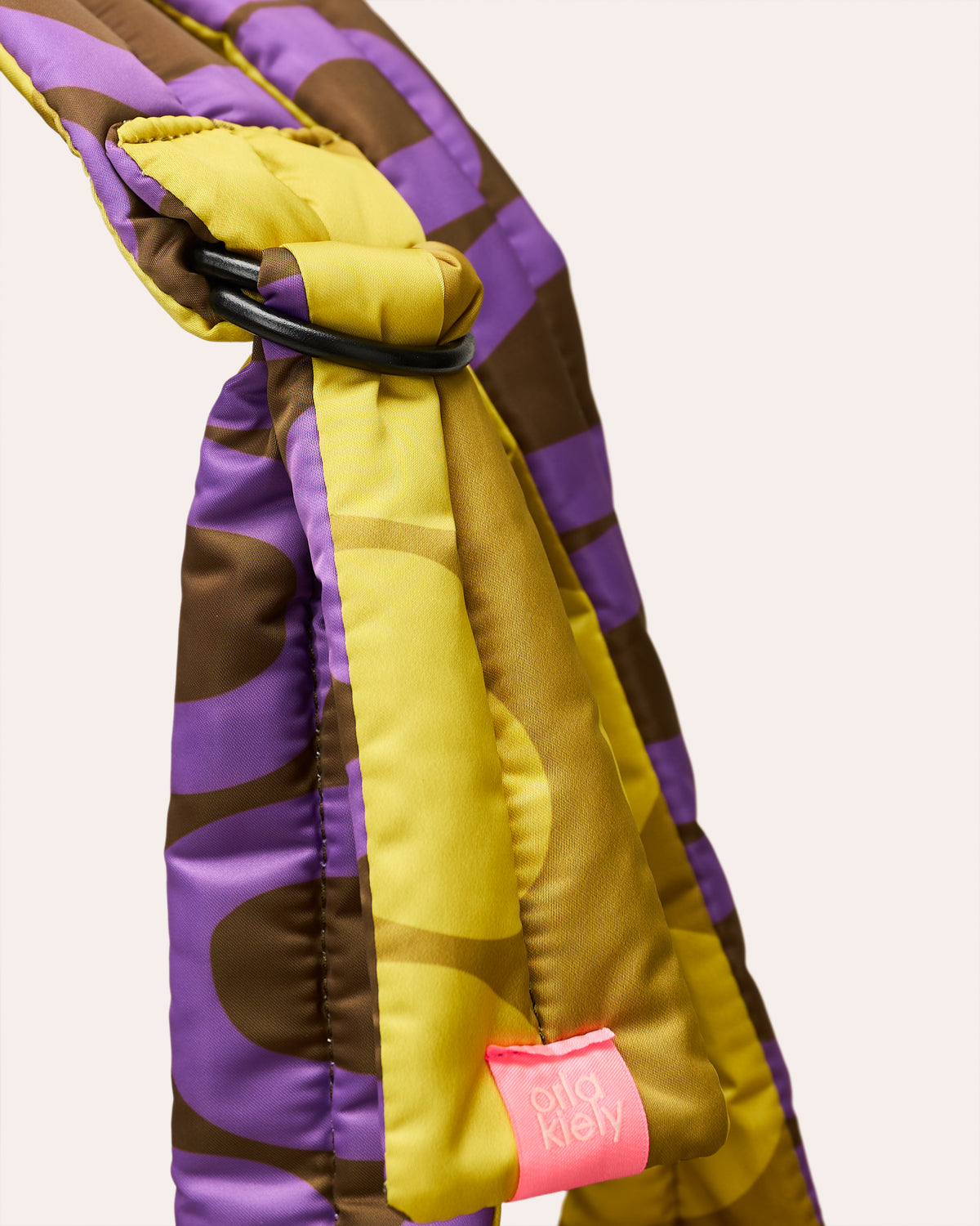 Reversible Puffy Tote - Solid Stem Gorse and Heather
