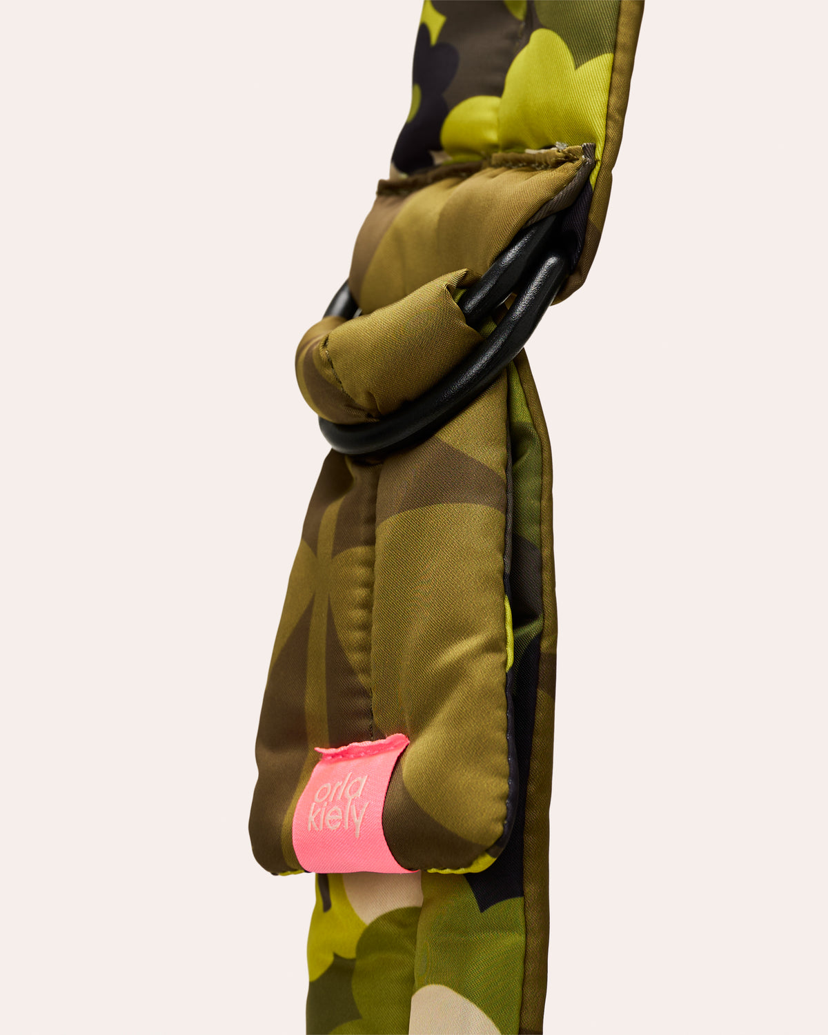 Reversible Puffy Shoulder Bag - Solid Stem Khaki and Fern