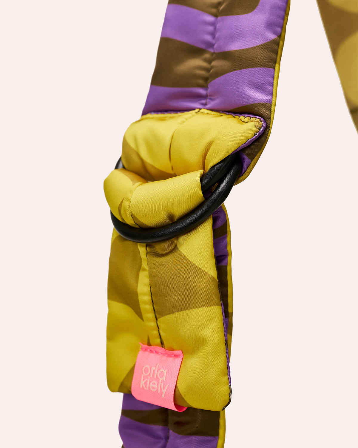 Reversible Puffy Shoulder Bag - Solid Stem Gorse and Heather