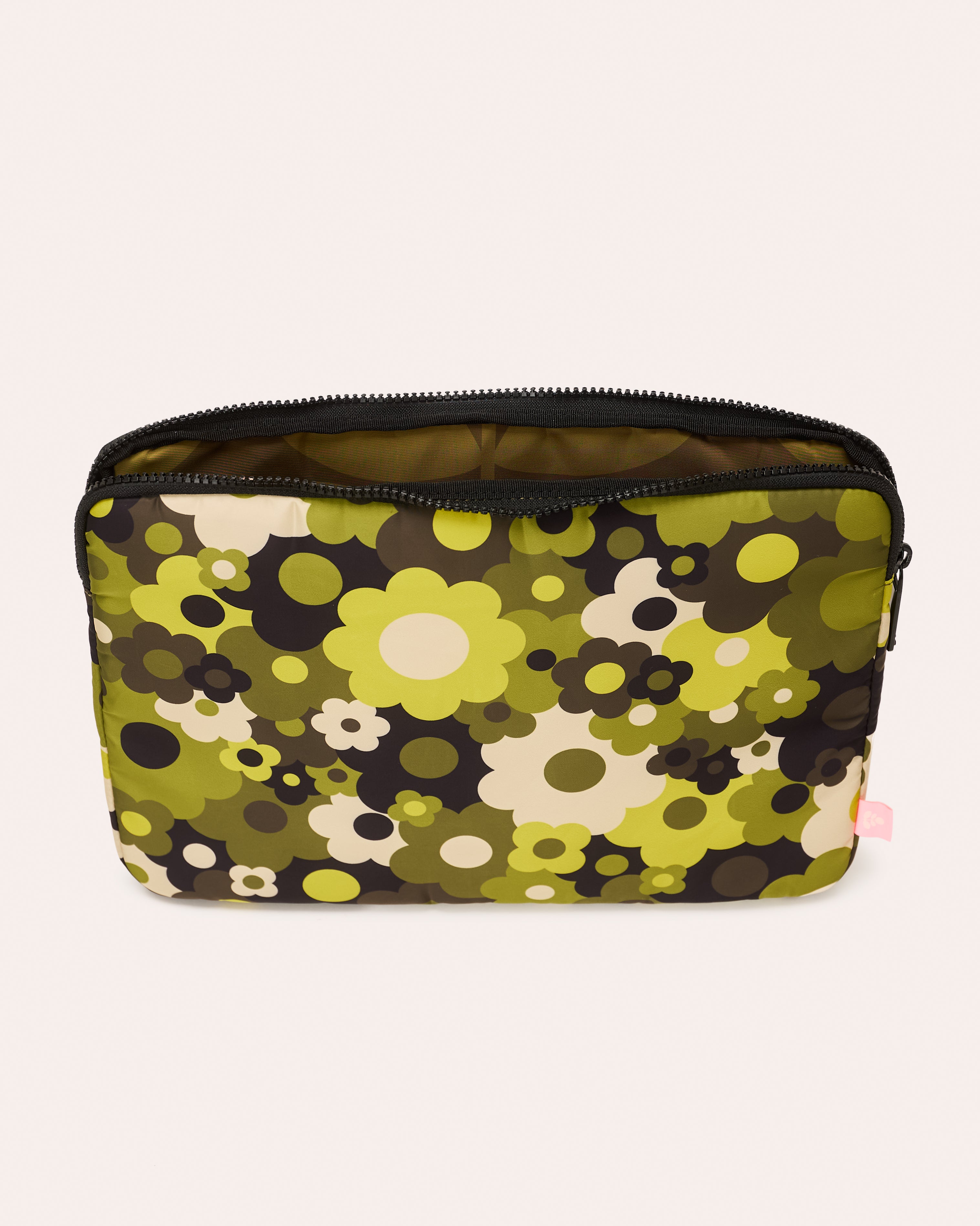 Puffy 13" Laptop Sleeve - Flower Explosion Fern