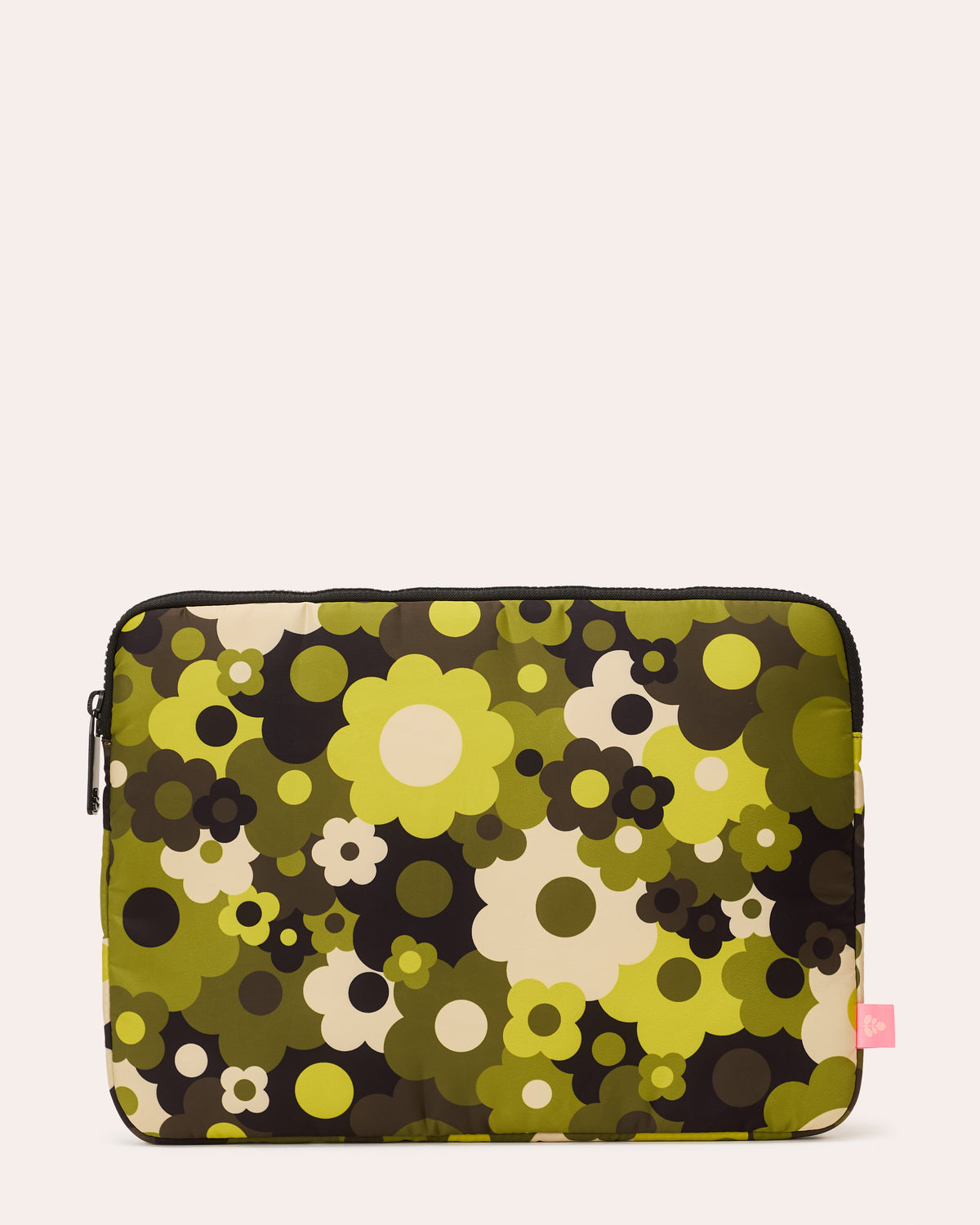 Puffy 13" Laptop Sleeve - Flower Explosion Fern