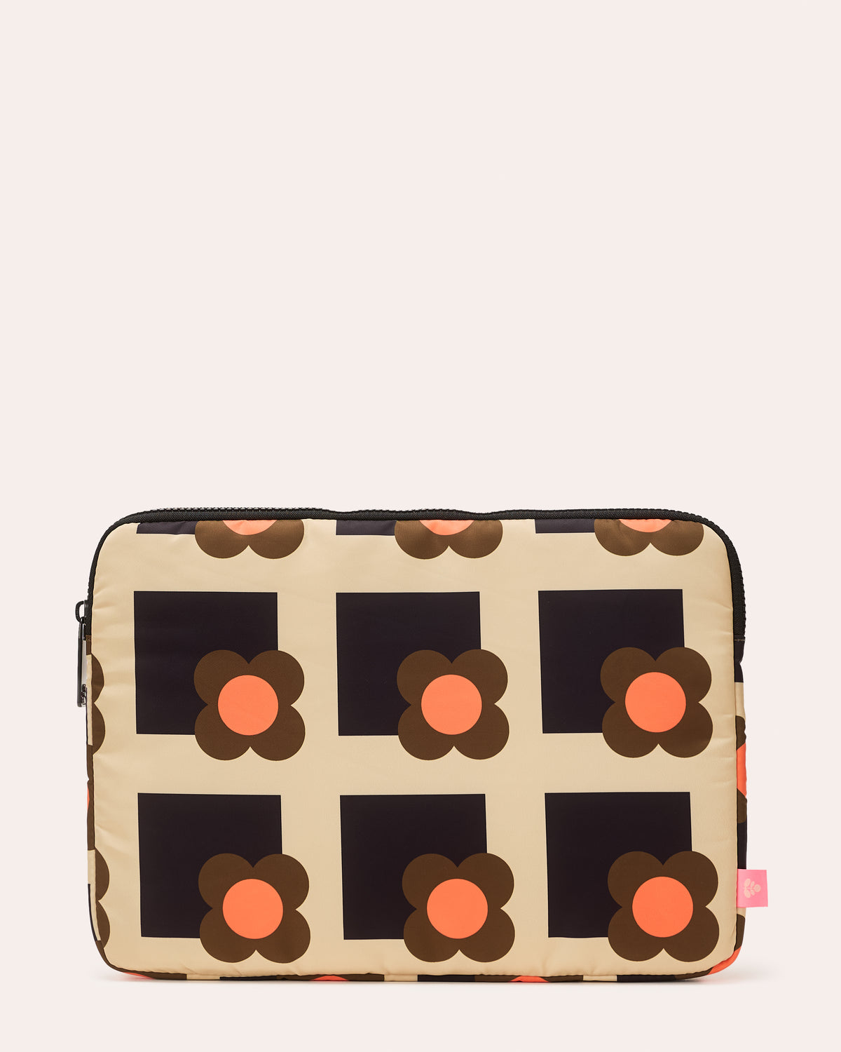 Puffy 13" Laptop Sleeve - Flower Box Clementine