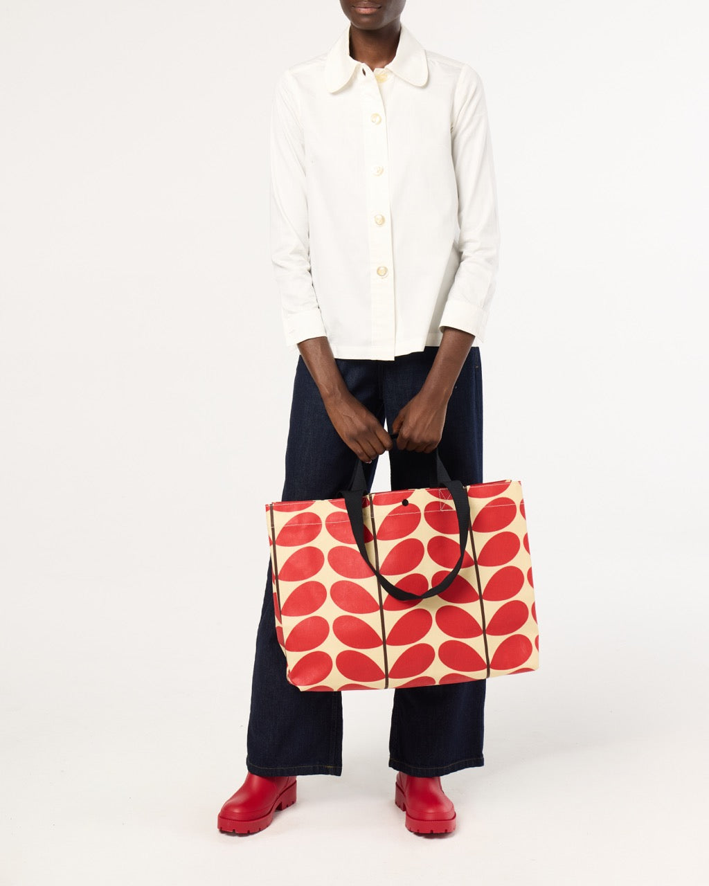 Rollout Large Tote - Linear Stem Indigo