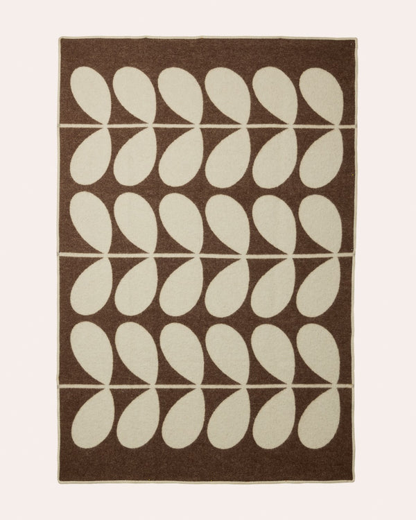 Wool Blanket - Solid Stem Brown