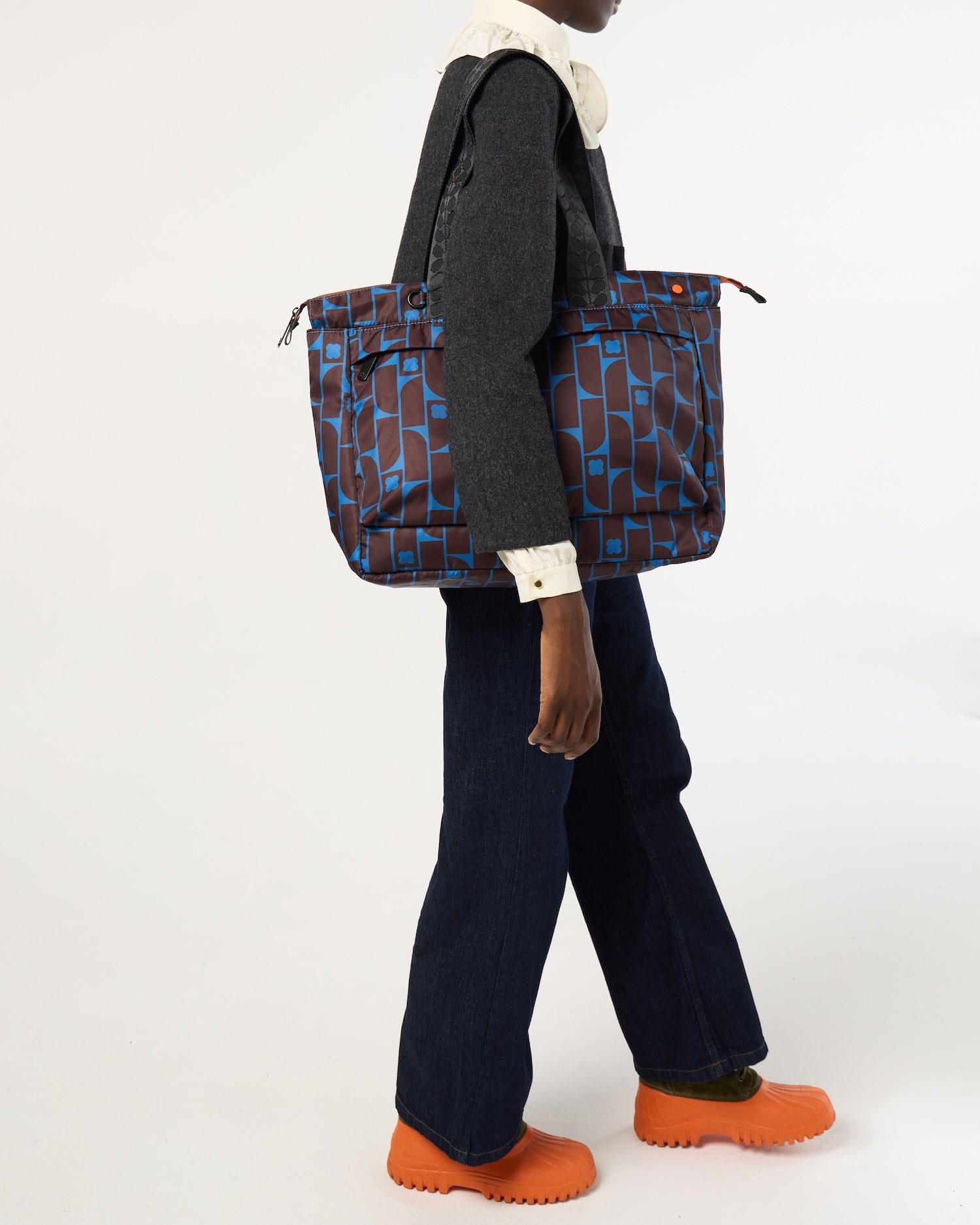 Axis Tote - Metro Tile Ink