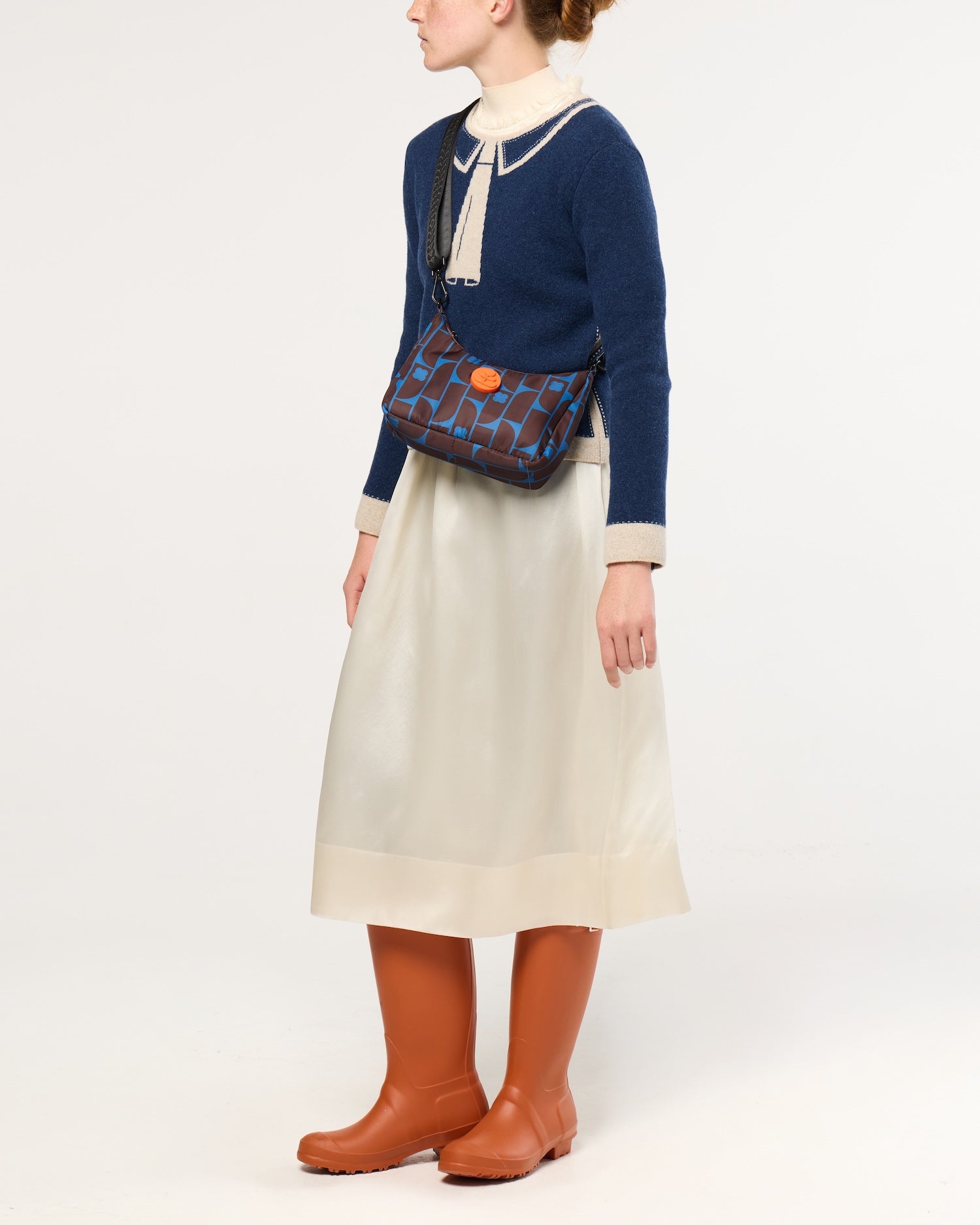 Venn Mini Shoulder Bag - Metro Tile Ink
