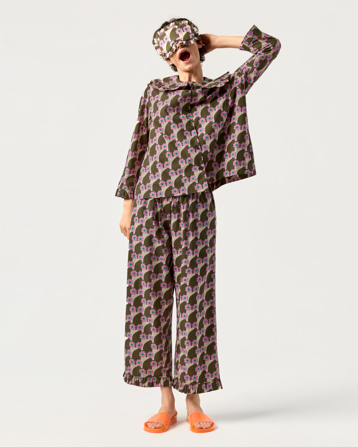 Pyjama & Eye Mask Bundle - Seven Owls Lavender