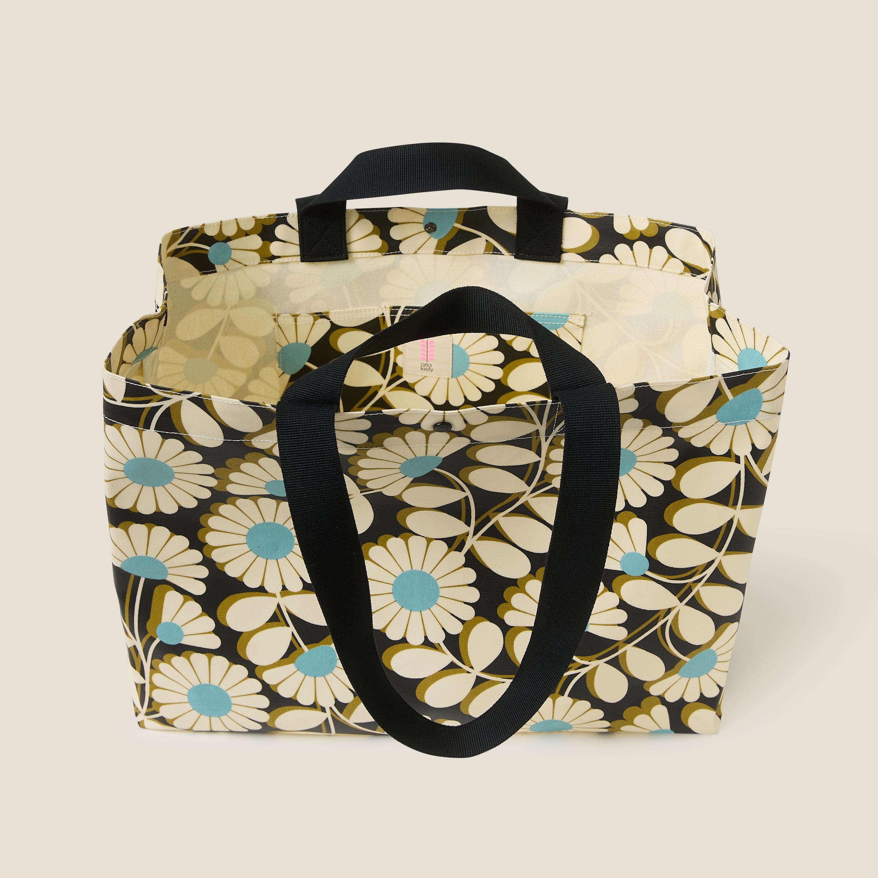 Roll Out Large Tote - Kimono Cornflower