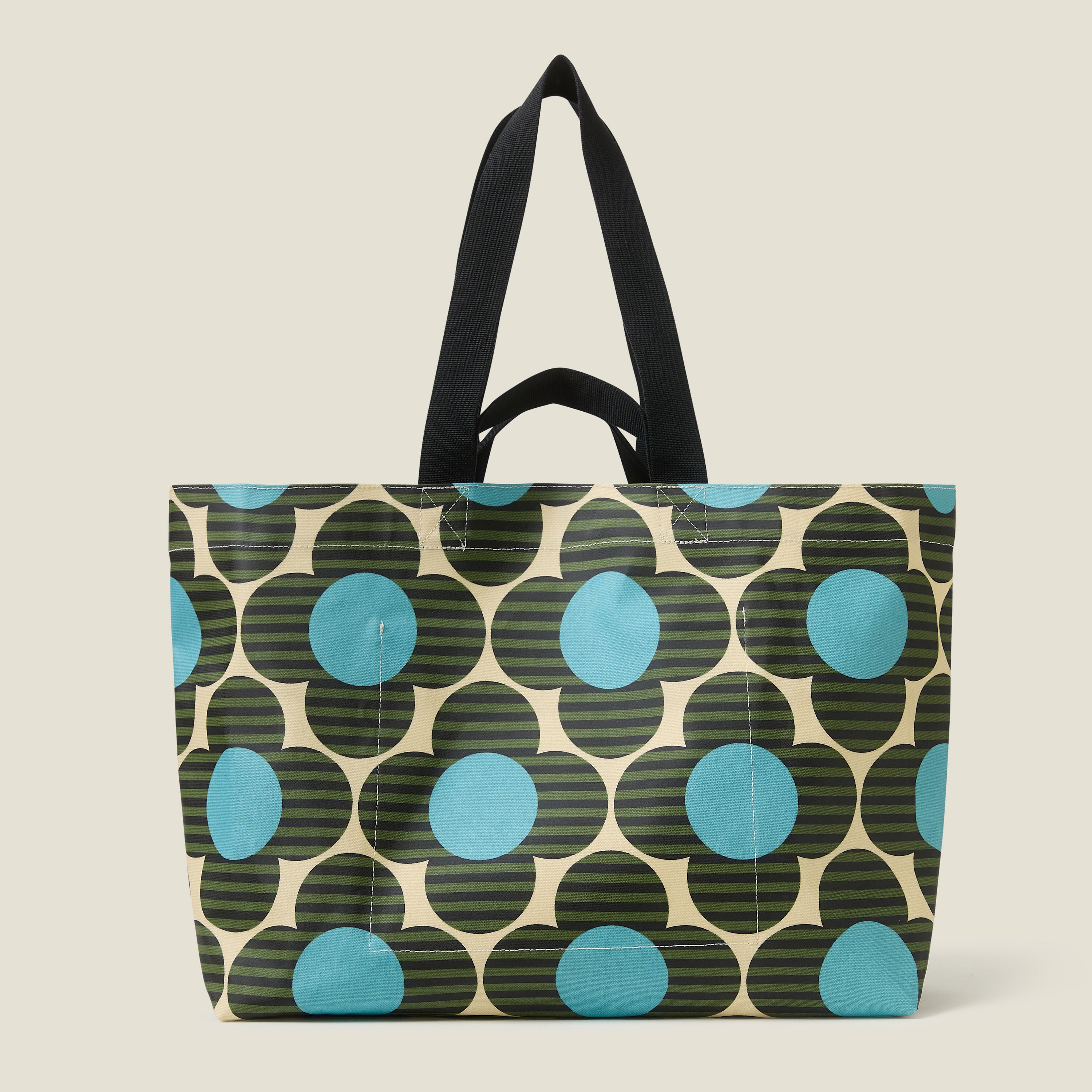Roll Out Large Tote - Stripe Flower Spot Calypso