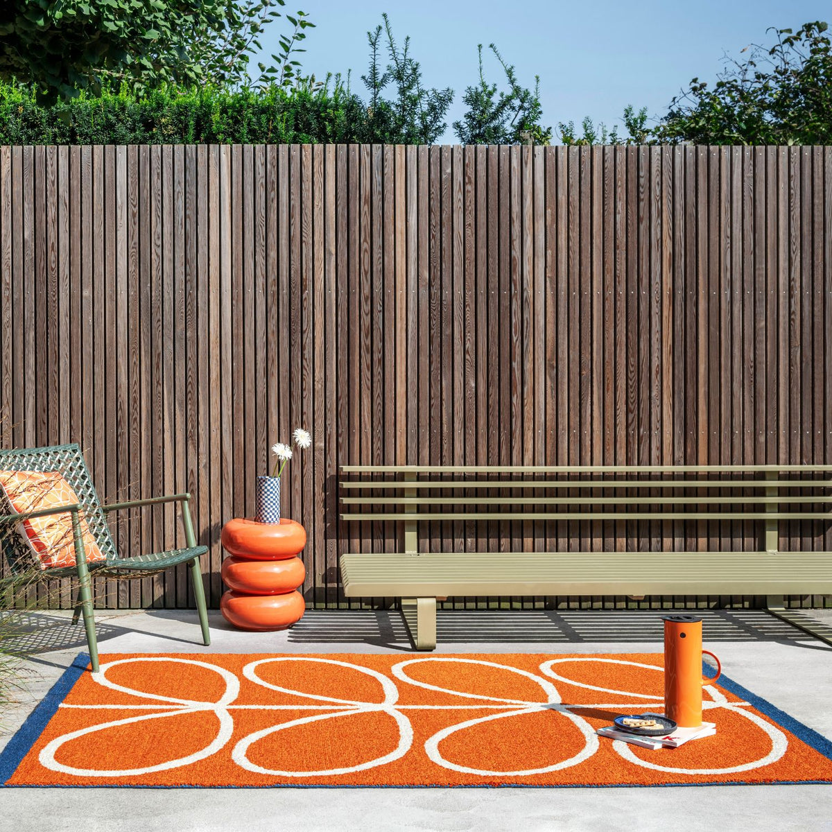 Linear Stem Outdoor Rug