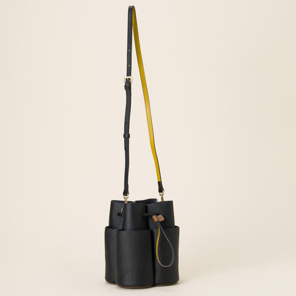 Flower Petal Crossbody - Black