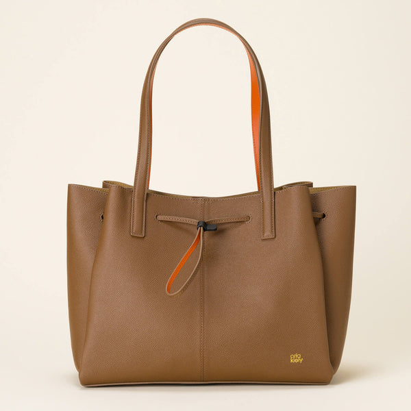 Flower Petal Tote - Brown