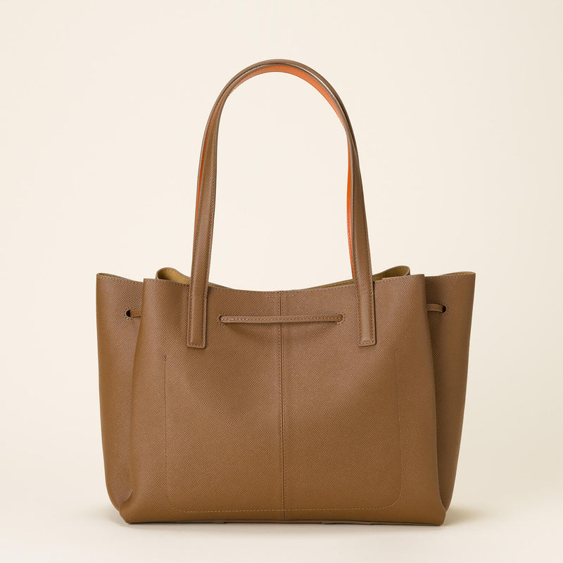 Flower Petal Tote - Brown