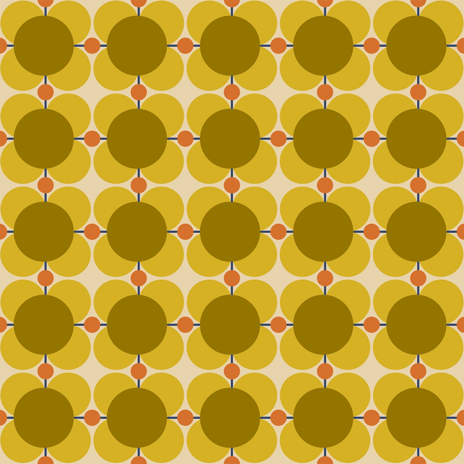 Atomic Flower Sunflower Wallpaper