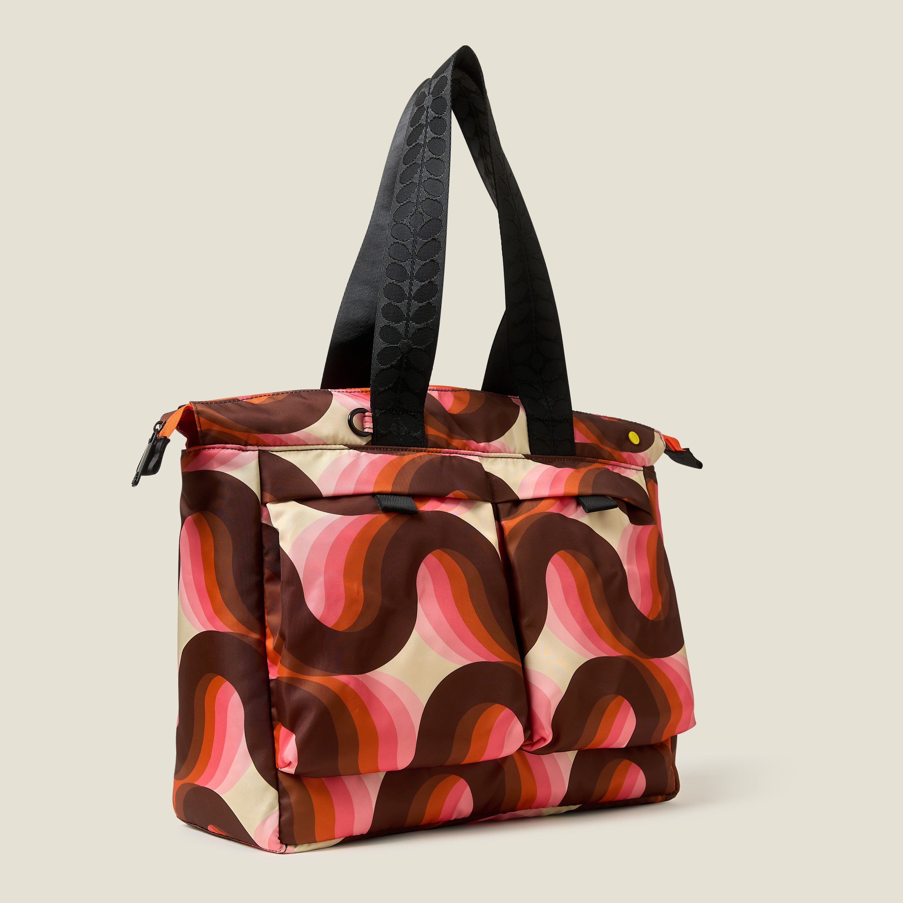 orla kiely トートバッグ セット Axis Tote - Rolling Waves Rose
