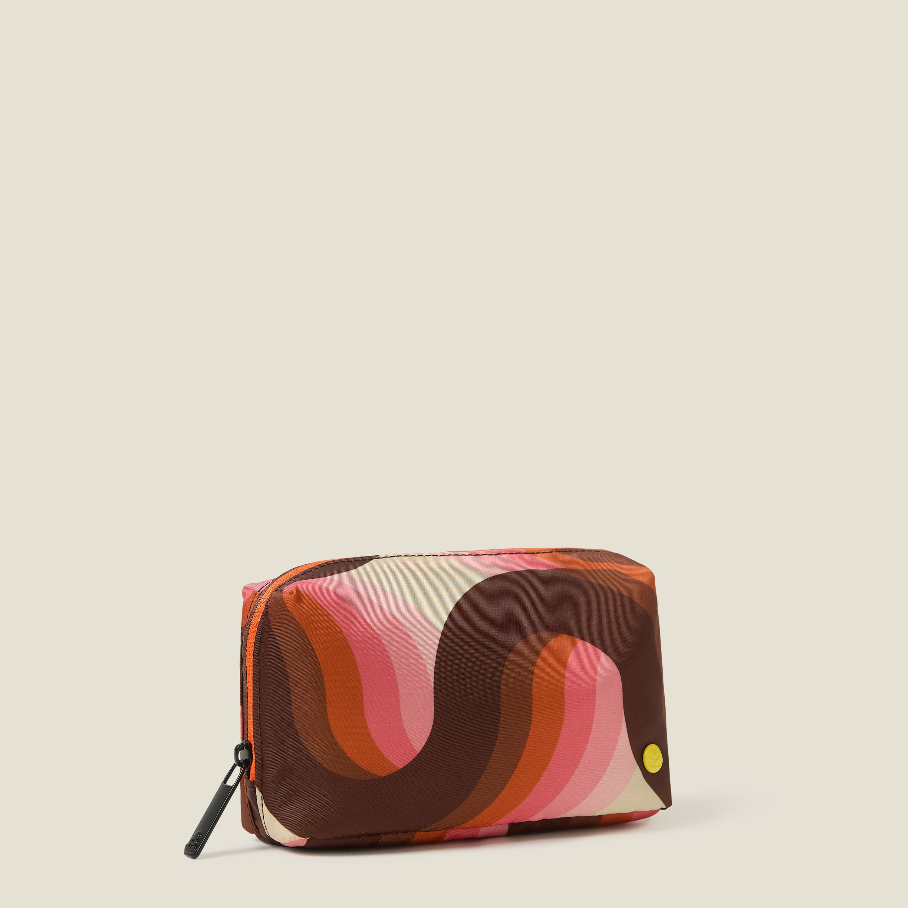 Beta Medium Pouch - Rolling Waves Rose