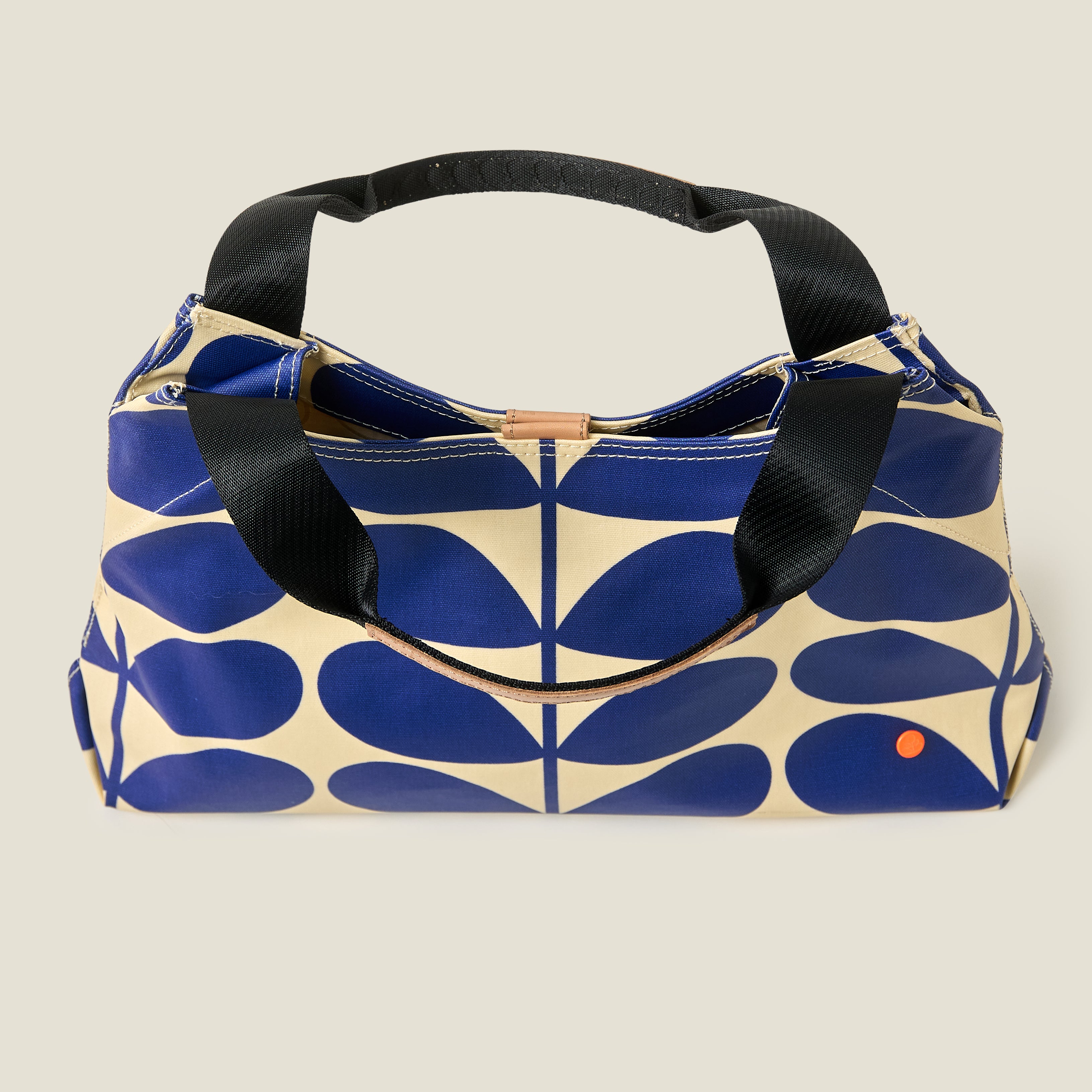 Orla Kiely トートバッグ キルティング ネイビー Classic Shoulder Bag - Solid Stem Indigo