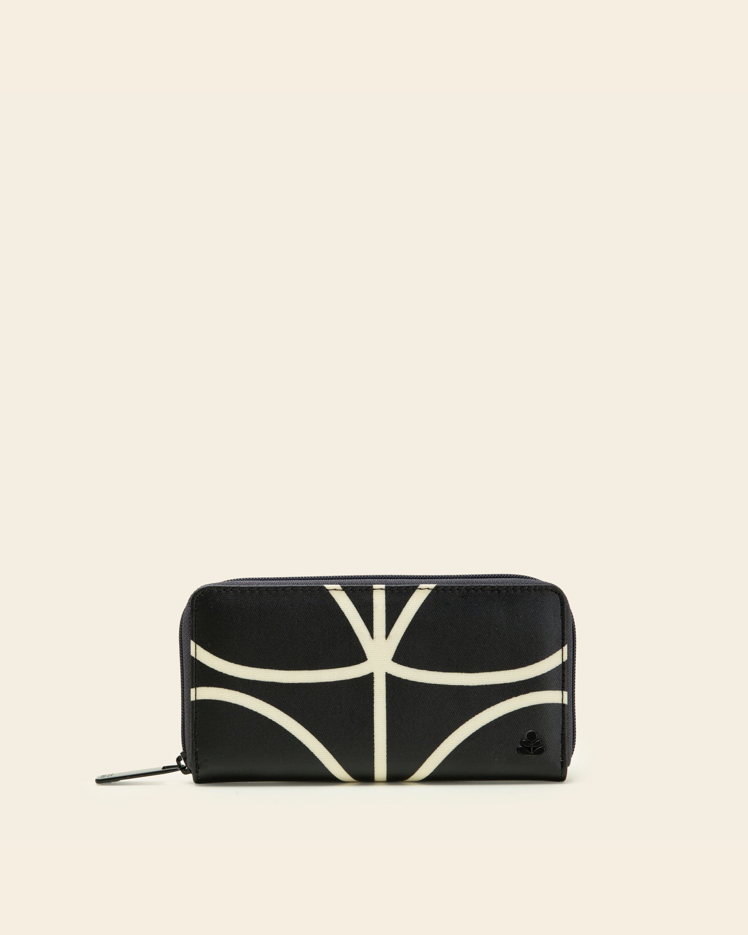 Forget Me Not Wallet - Linear Stem Liquorice