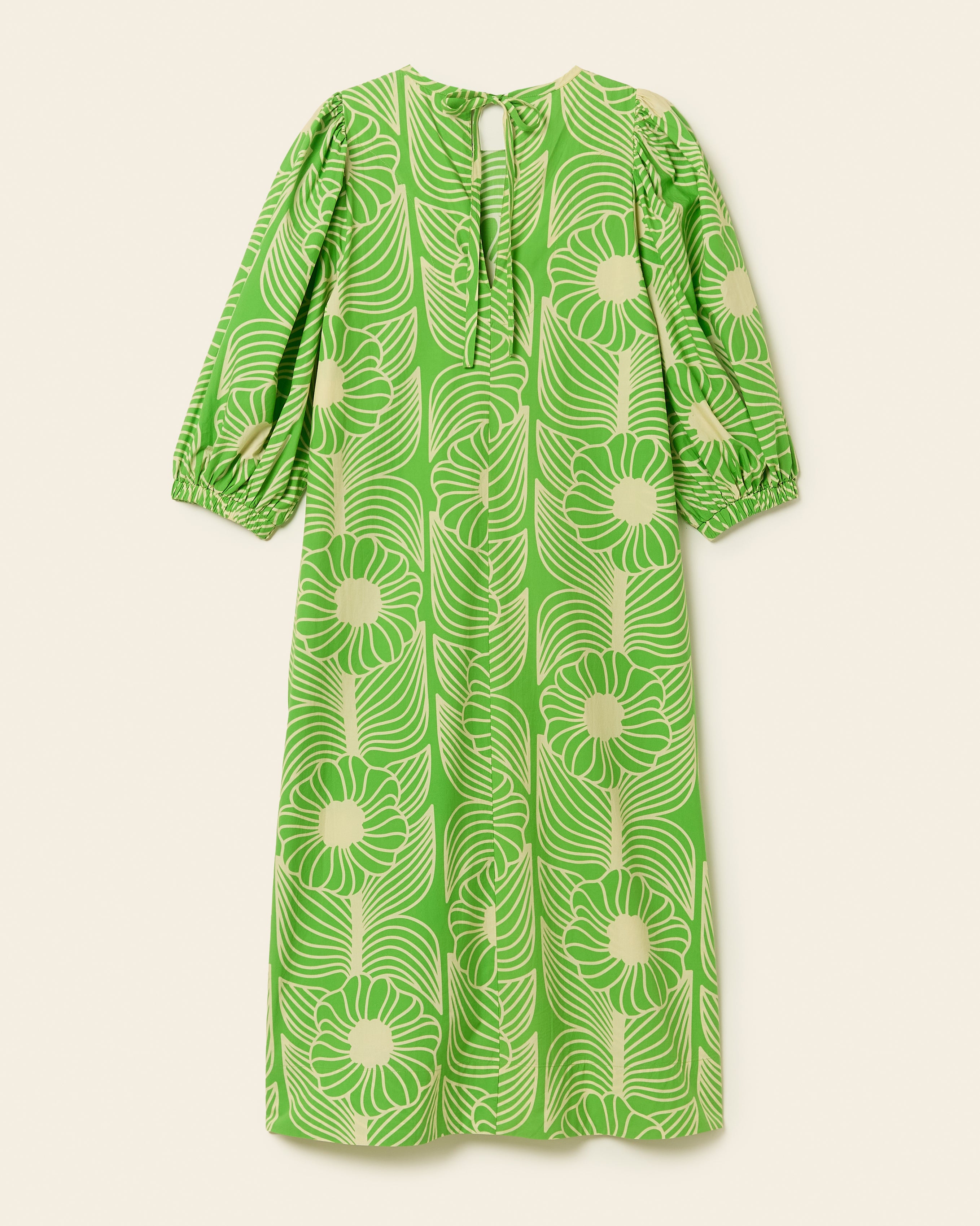 Bella Puff Sleeve Dress Moonflower Spring Green