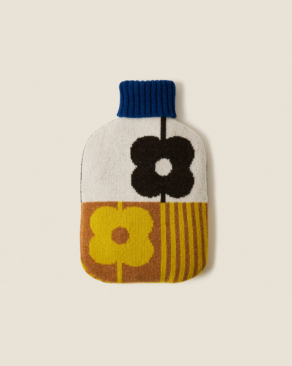 Hot Water Bottle Cover - Abacus Chocolate Sunflower