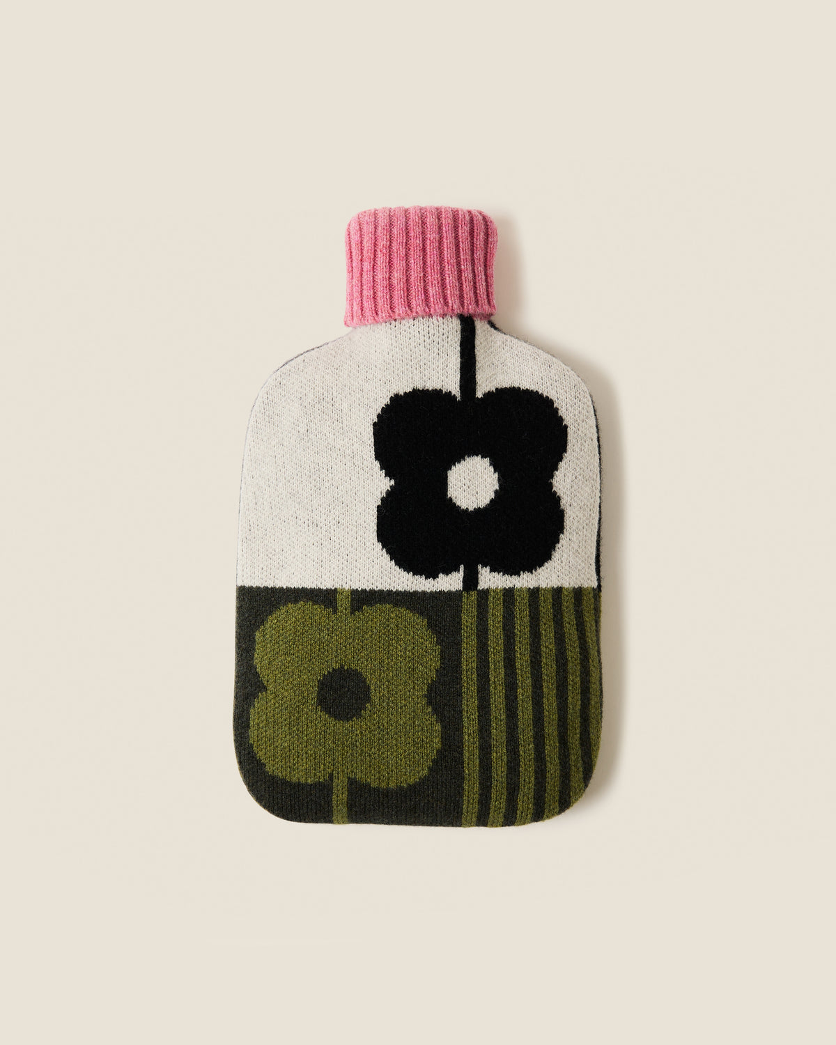 Hot Water Bottle Cover - Abacus Midnight Moss