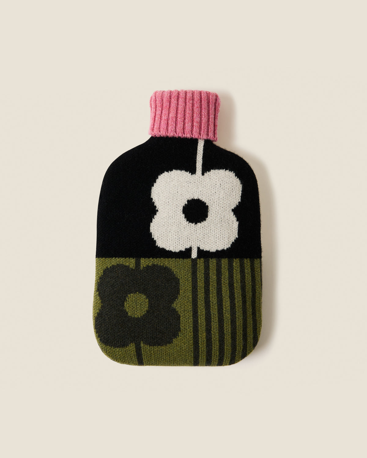 Hot Water Bottle Cover - Abacus Midnight Moss