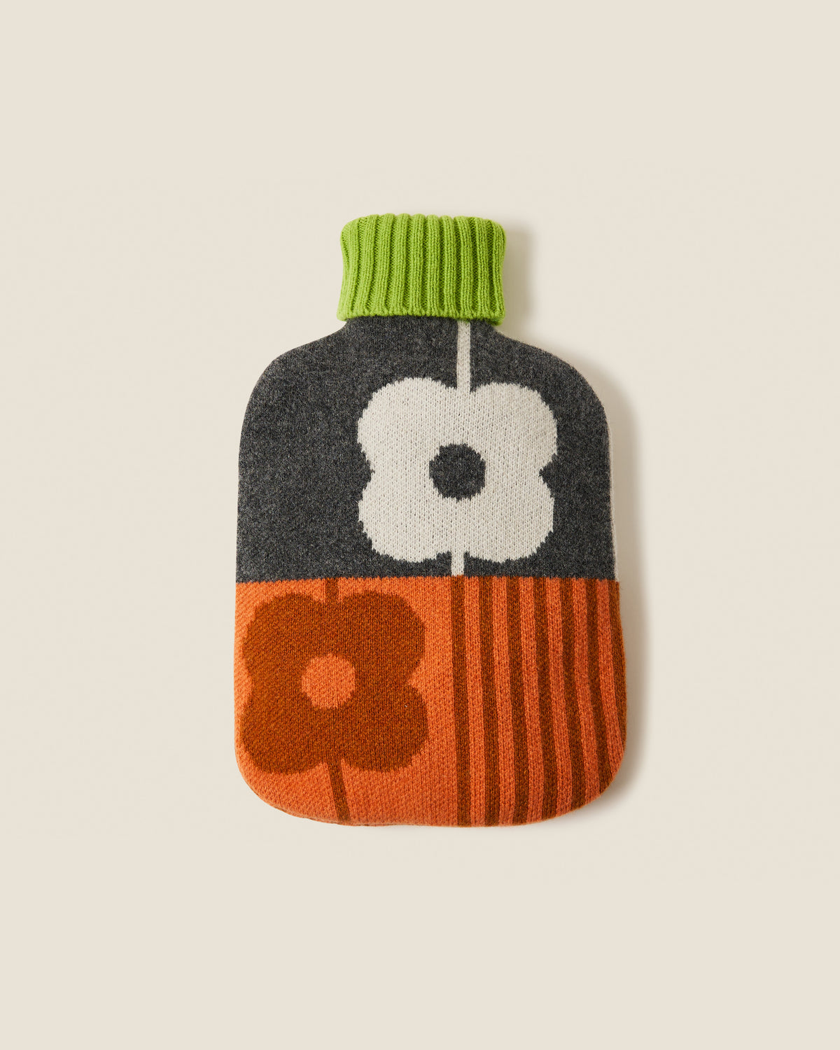 Hot Water Bottle Cover - Abacus Storm Paprika