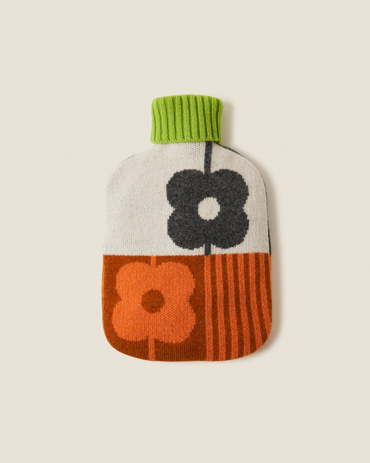 Hot Water Bottle Cover - Abacus Storm Paprika
