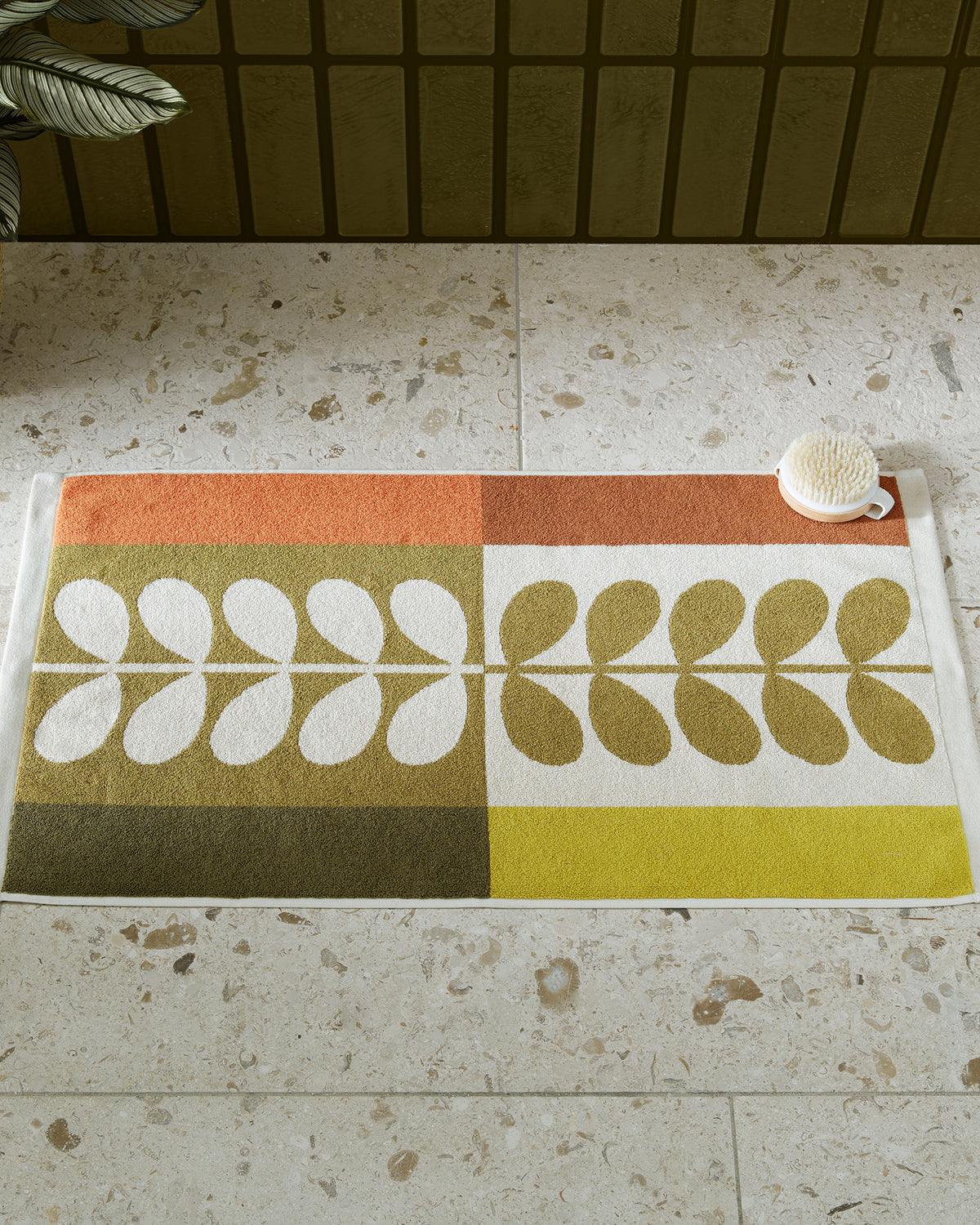 Stem Check Towels - Hazel Ochre