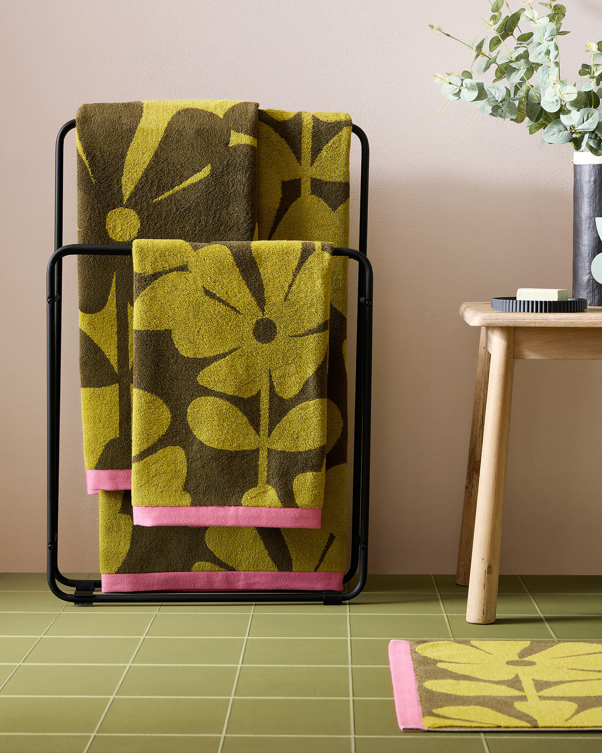 Wildflower Towels - Yellow Ochre