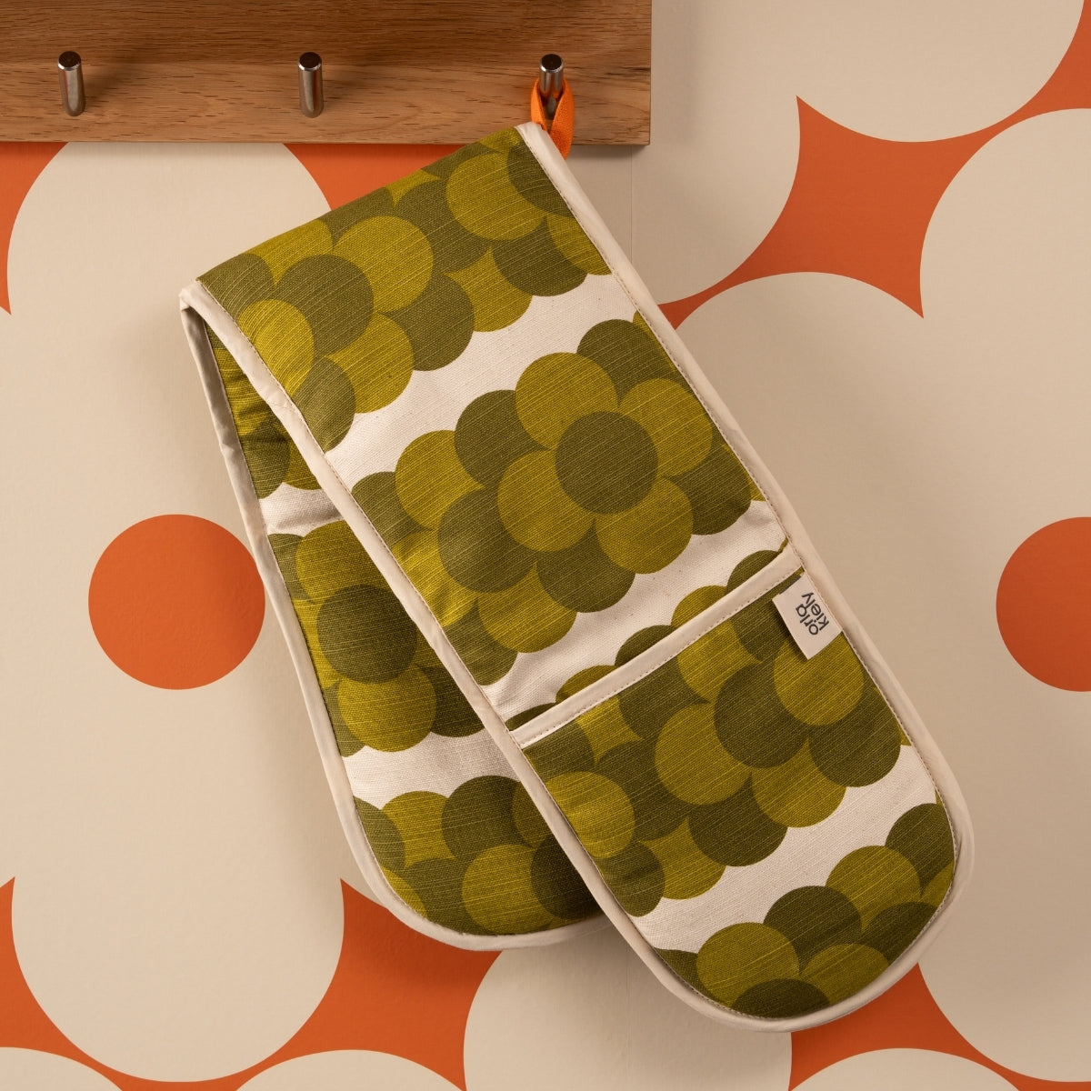 Retro Stripe Double Oven Glove