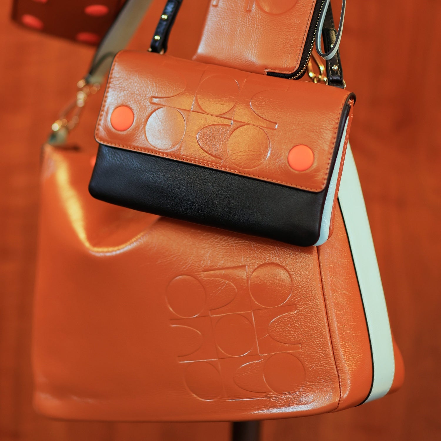 orla　kiely　ハンドバック Orla Kiely Block Medium Handbag Posey Flower Midnight