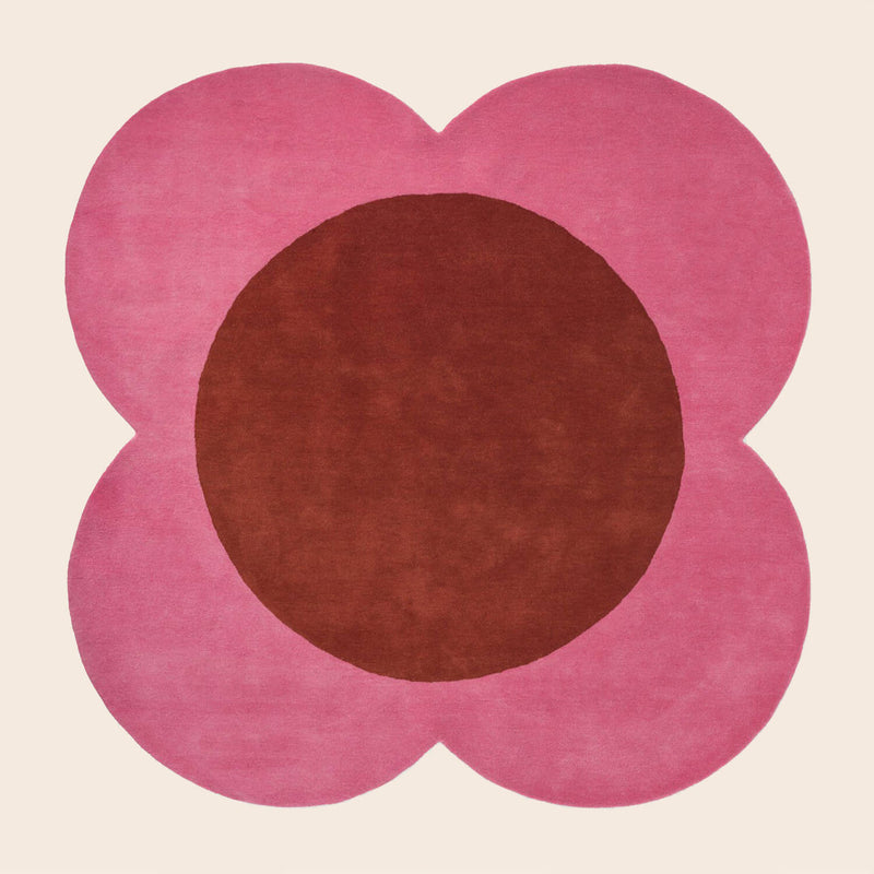 Flower Spot Rug Pink/Red