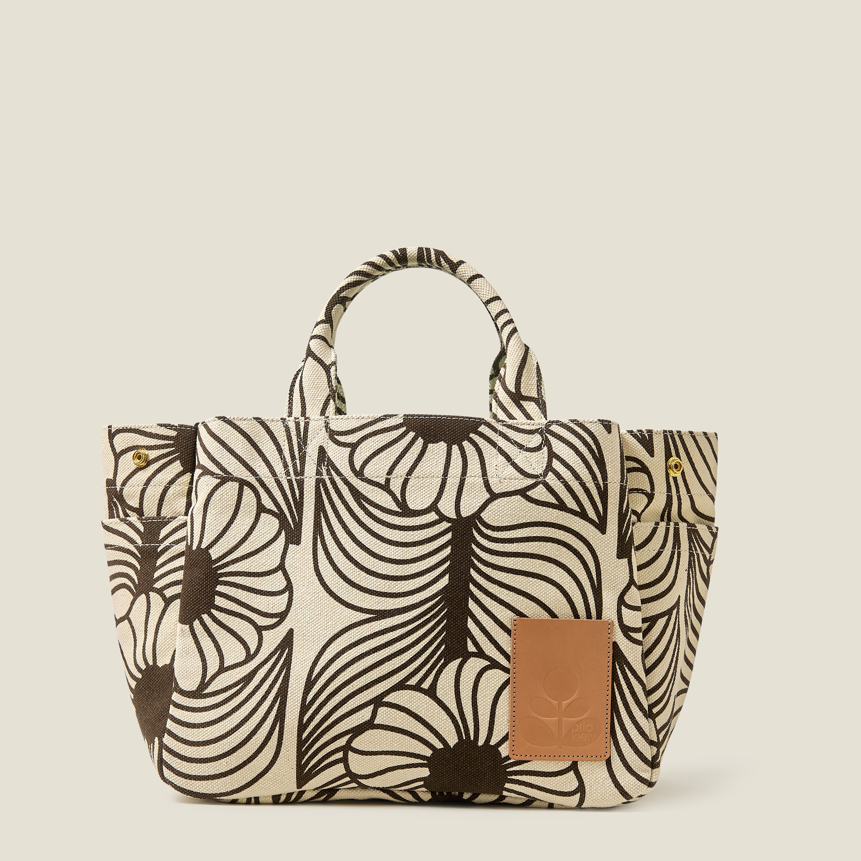 Gable Cotton Canvas Tote - Moonflower Desert