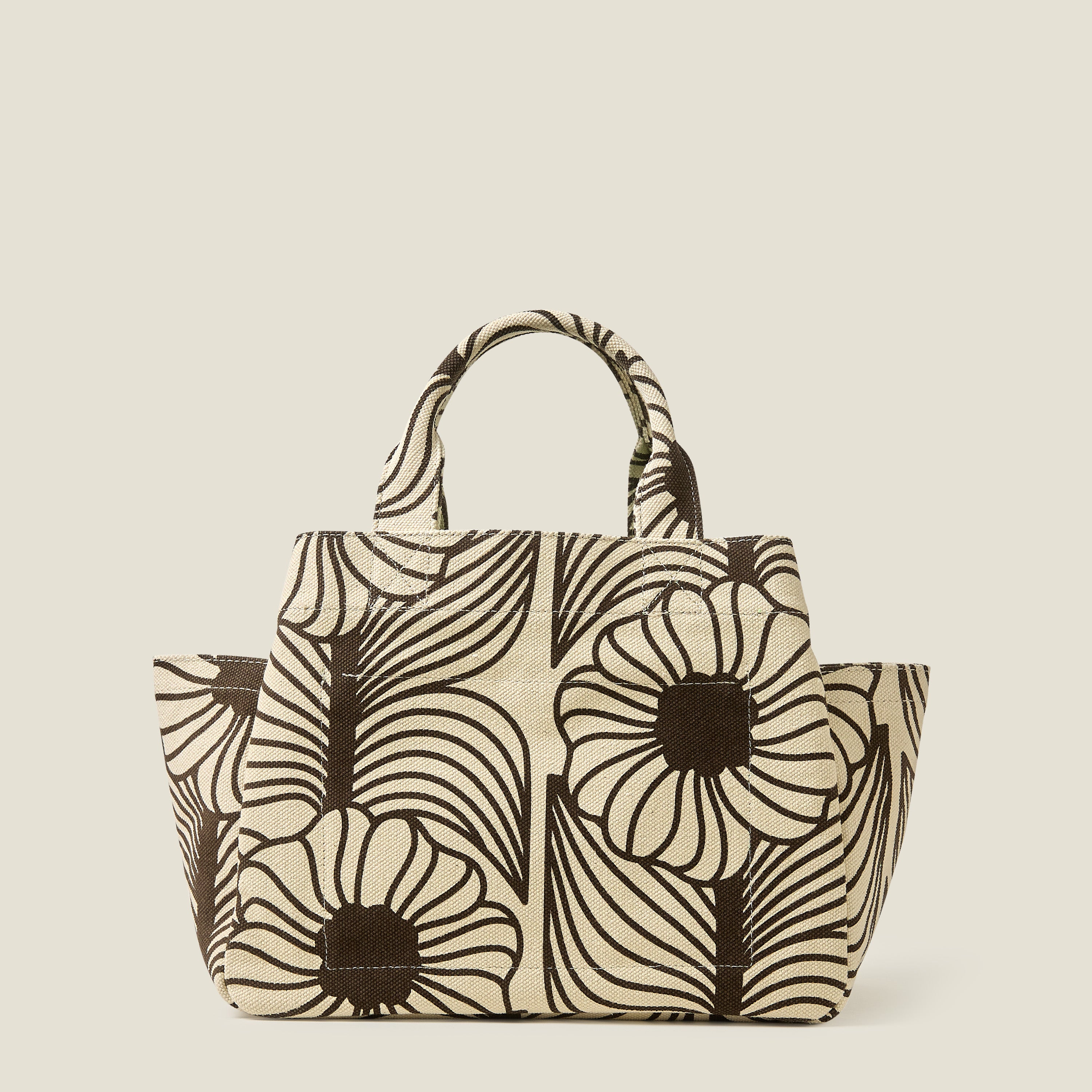 Gable Cotton Canvas Tote - Moonflower Desert