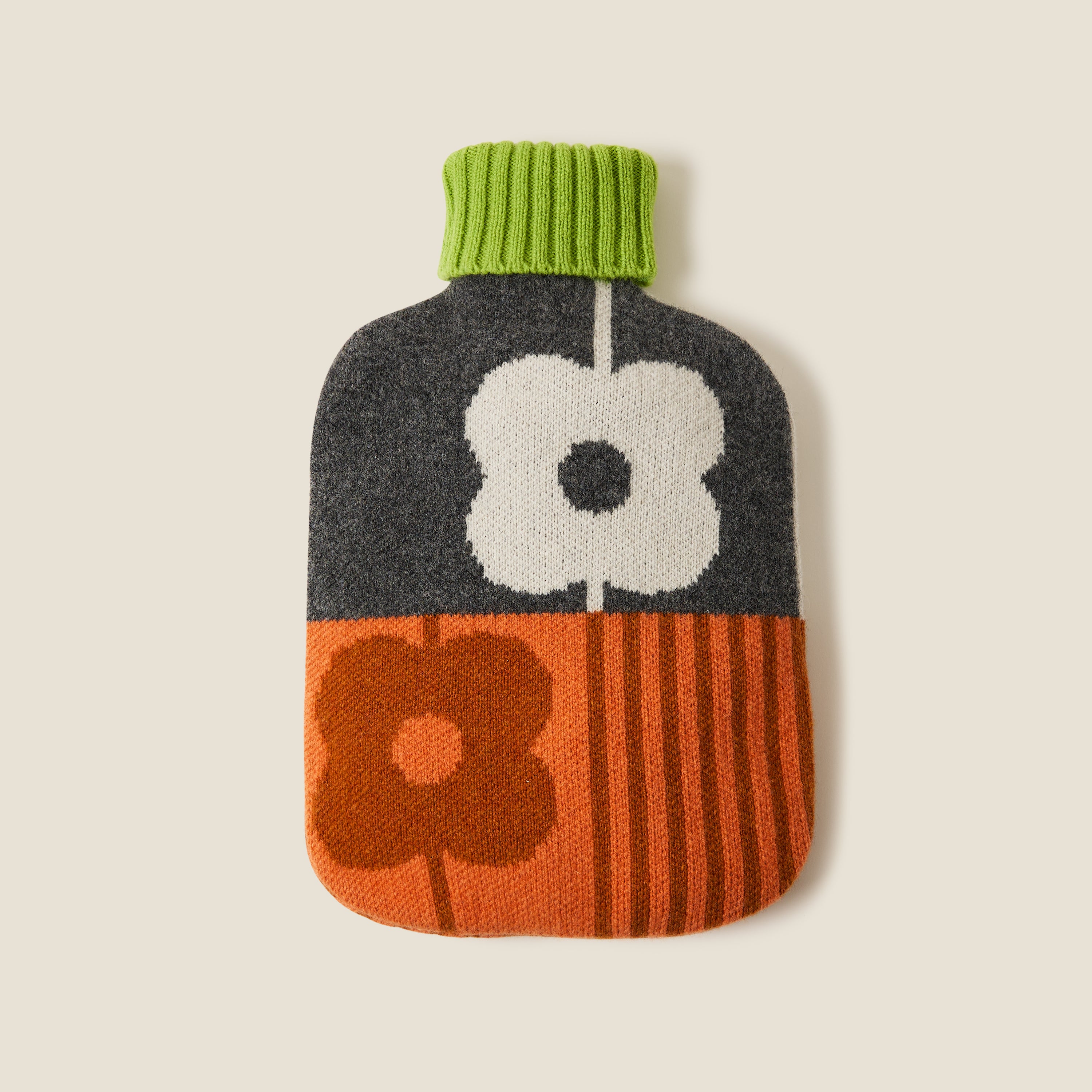 Hot Water Bottle Cover - Abacus Storm Paprika