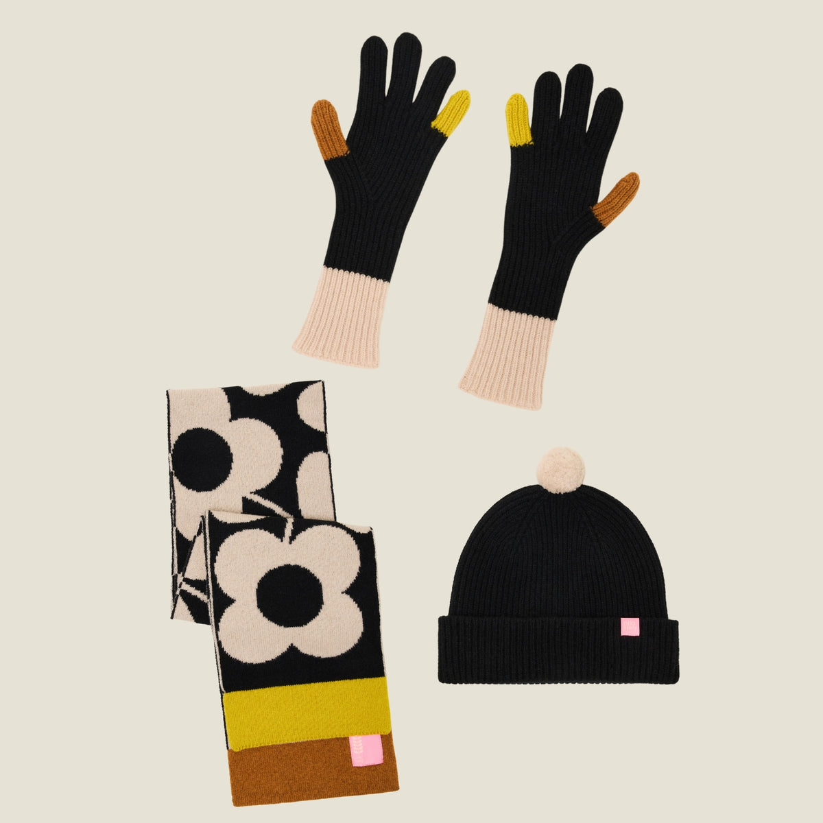 Knitted Accessories Bundle Cream