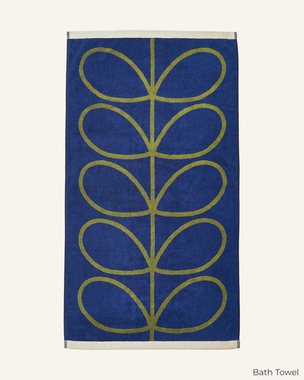 Linear Stem Towels - Navy
