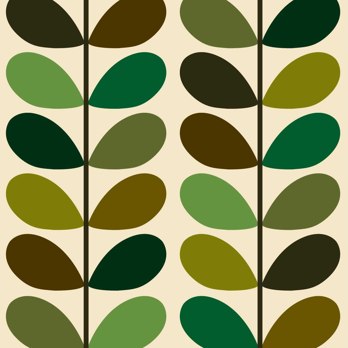 Multi Stem Evergreen Wallpaper Sample