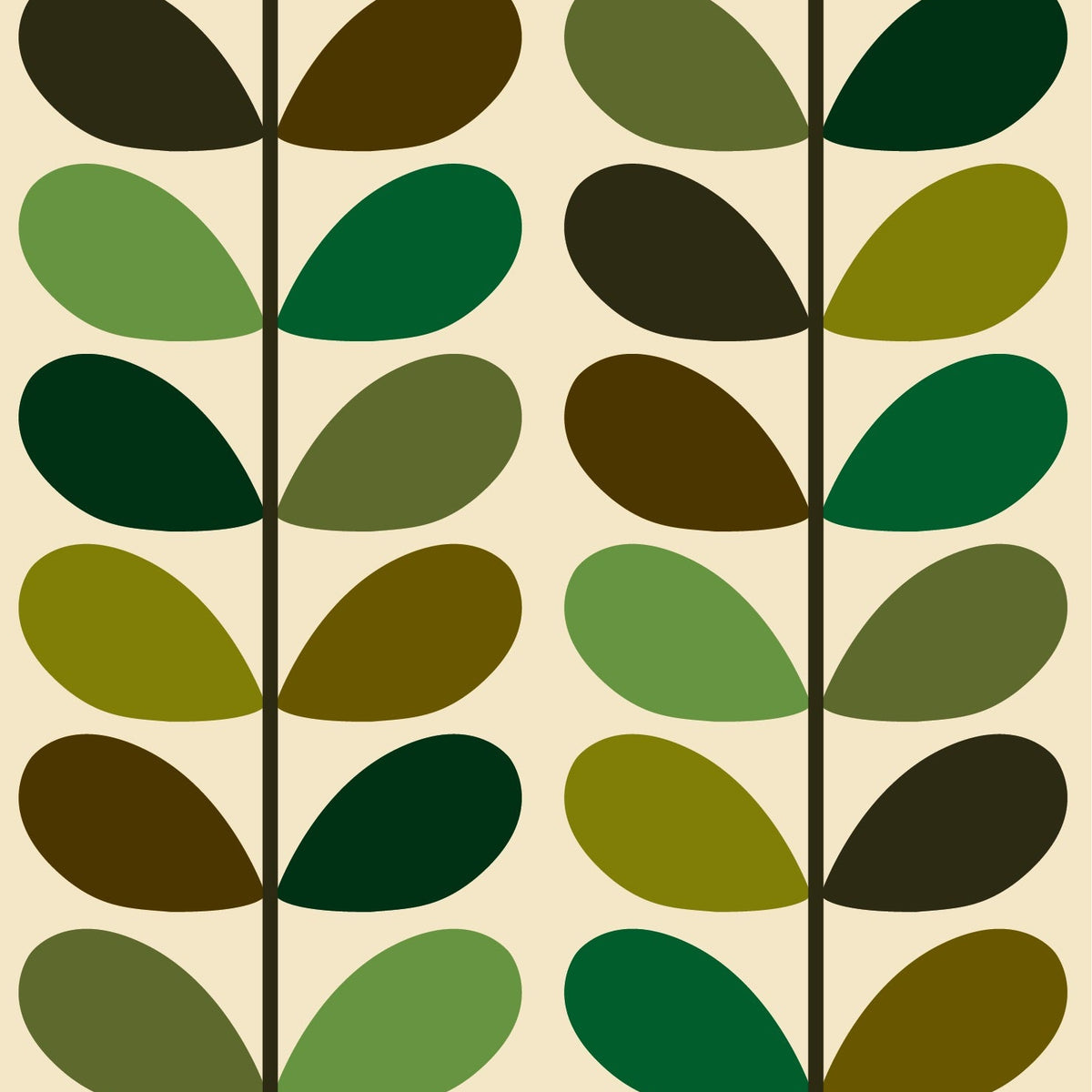 Stem Evergreen Wallpaper Sample