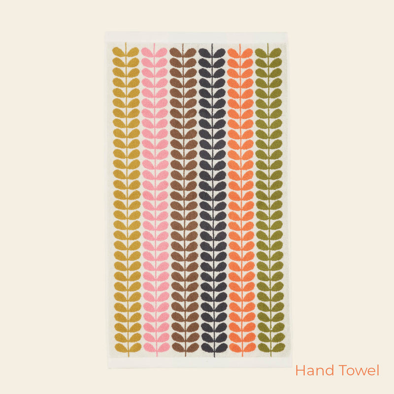 Multi Stem Hand Towel in Auburn by Orla Kiely