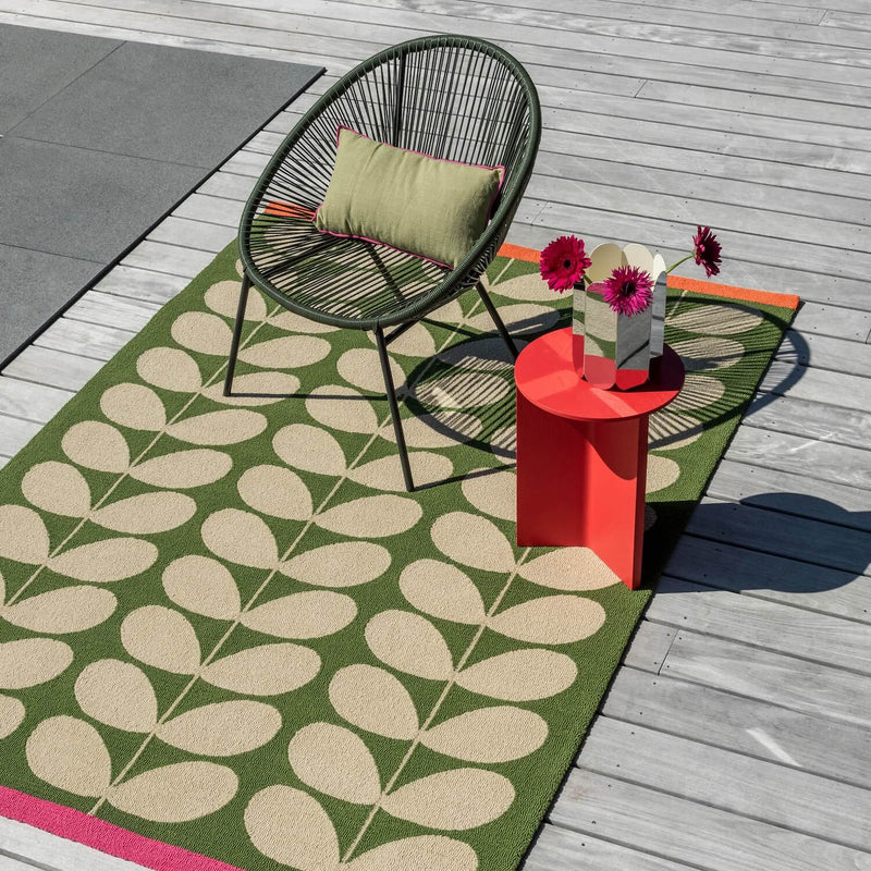 Orla Kiely Solid Stem Basil Outdoor Rug